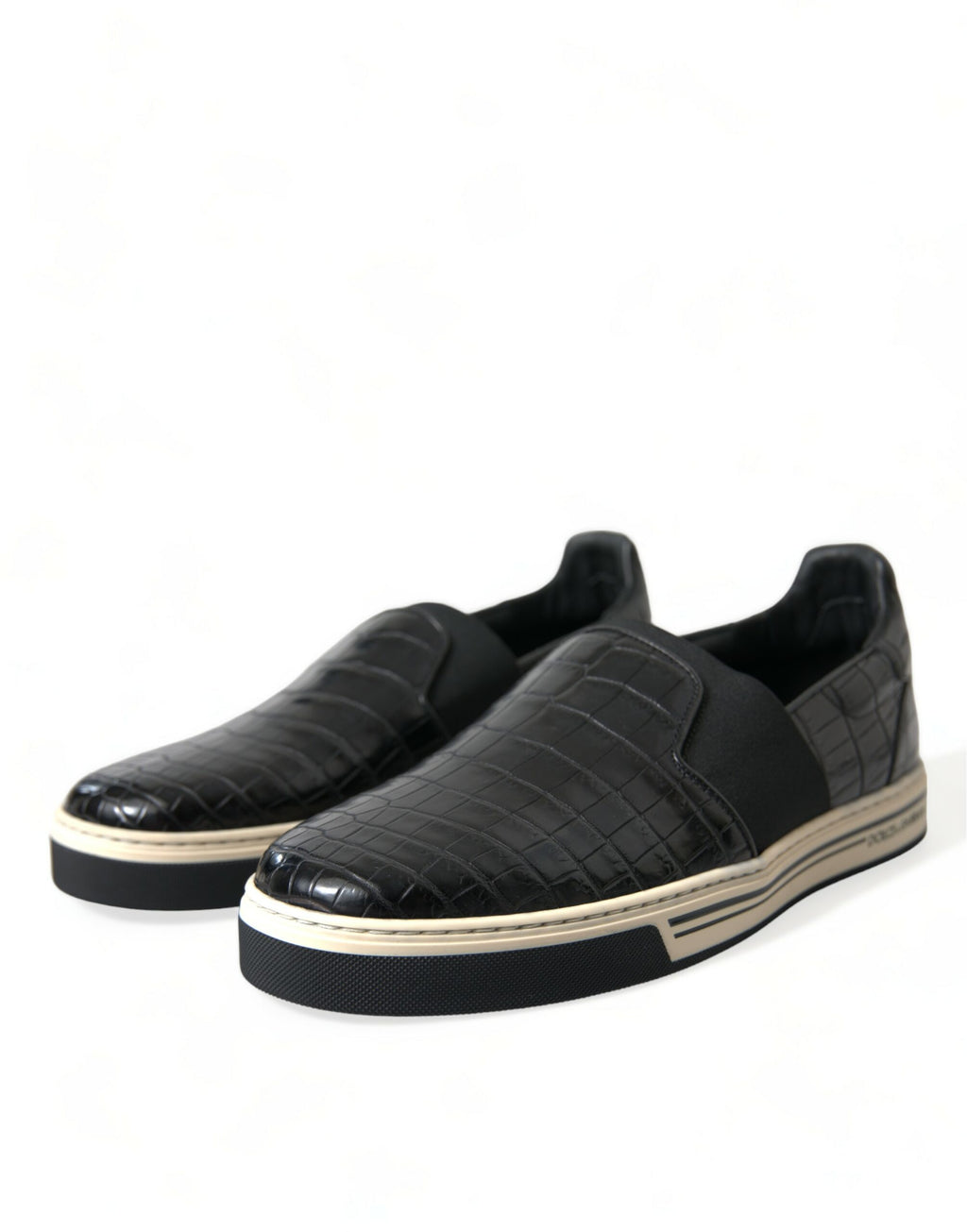 Dolce & Gabbana Black Low Top Sneakers for Men detail view