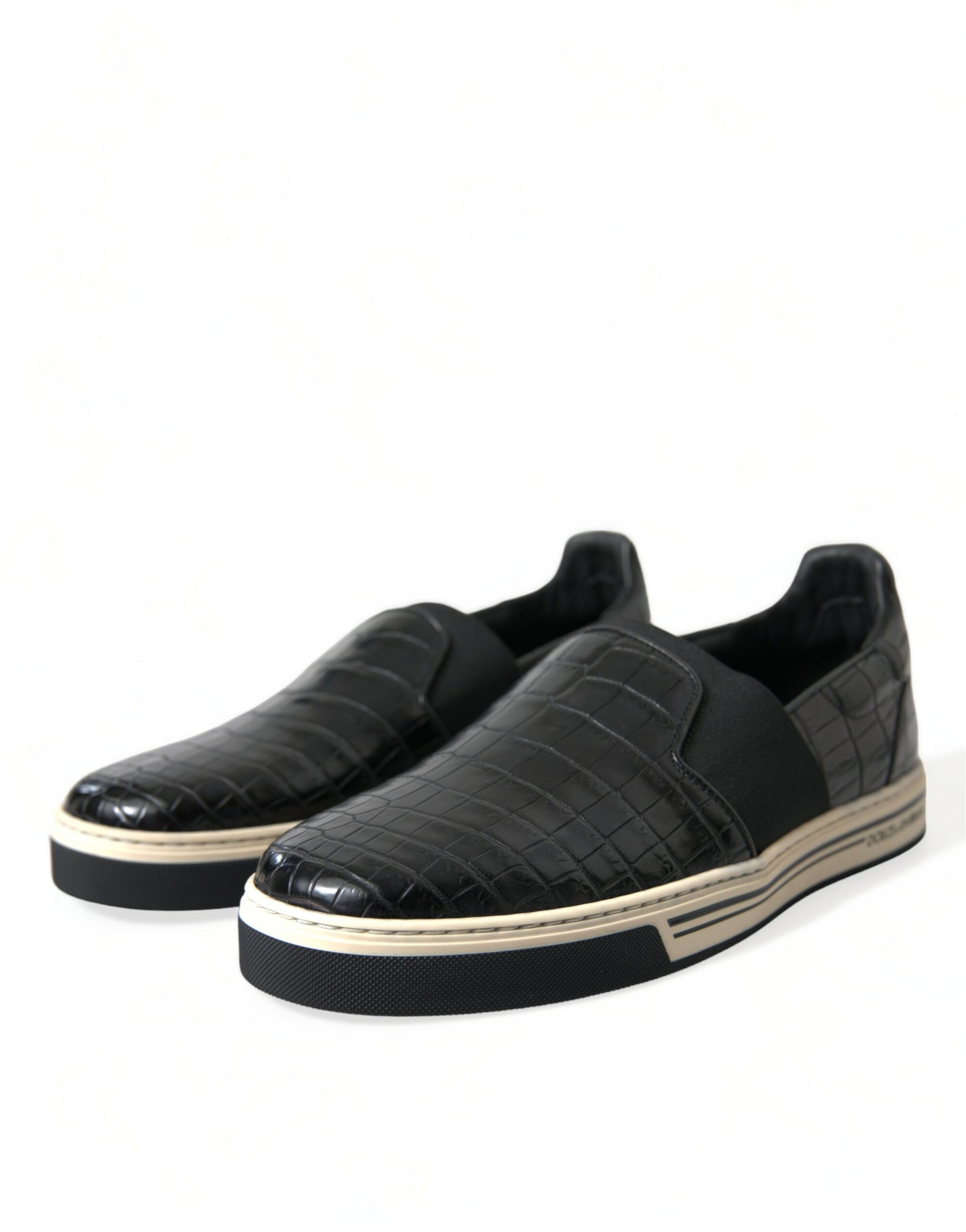Dolce & Gabbana Black Low Top Sneakers for Men detail view