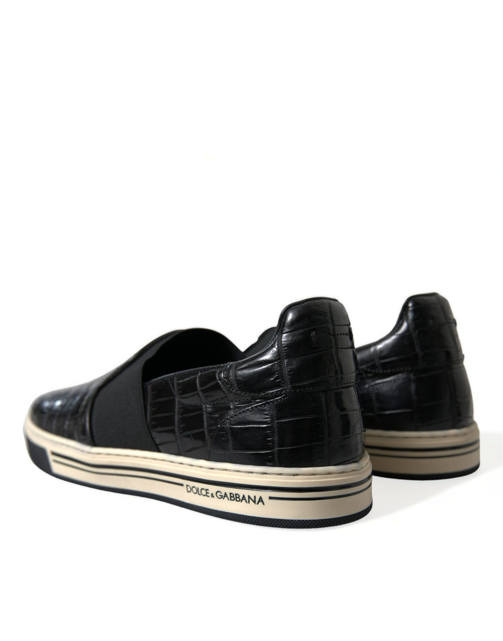 Dolce & Gabbana Black Low Top Sneakers for Men side view