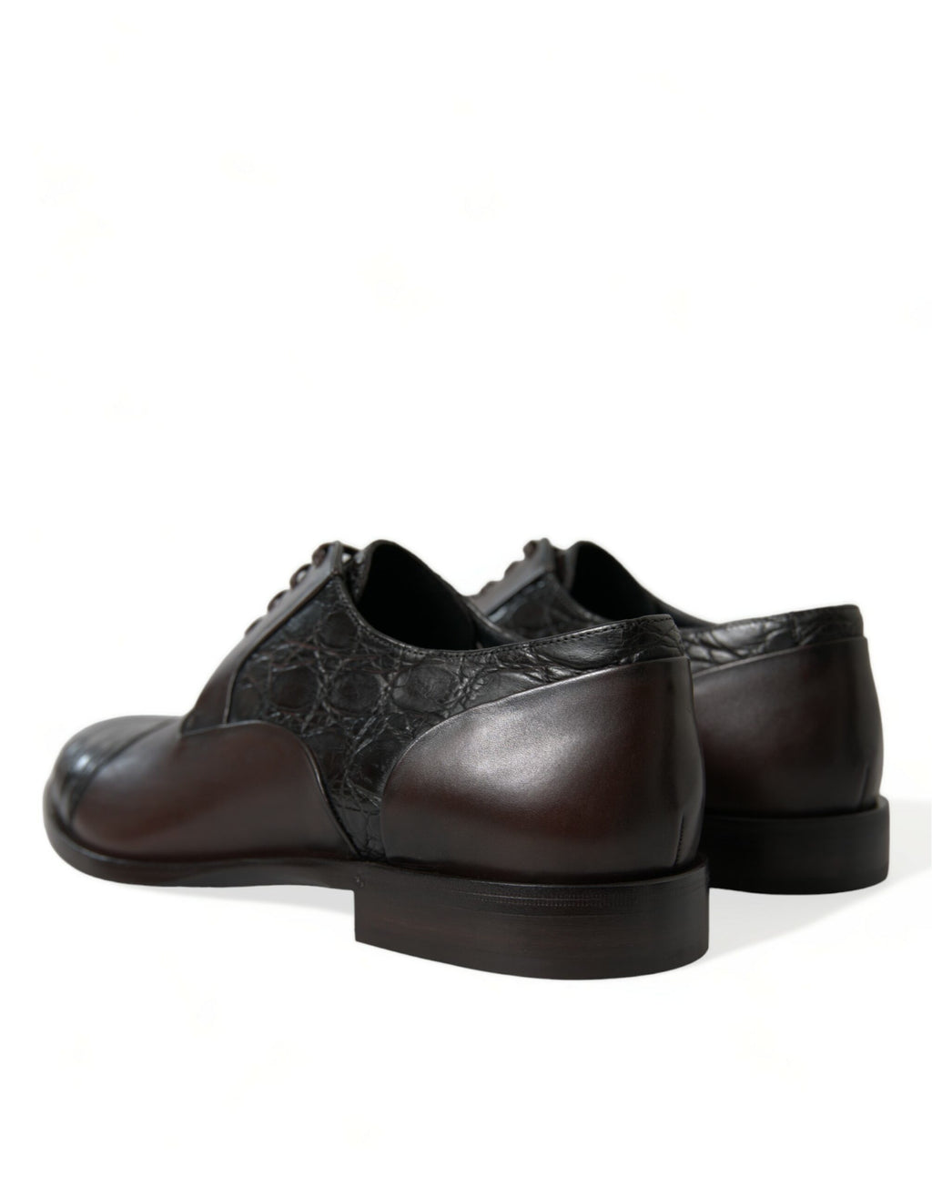 Chaussures de ville habillées pour homme en cuir exotique marron Dolce & Gabbana