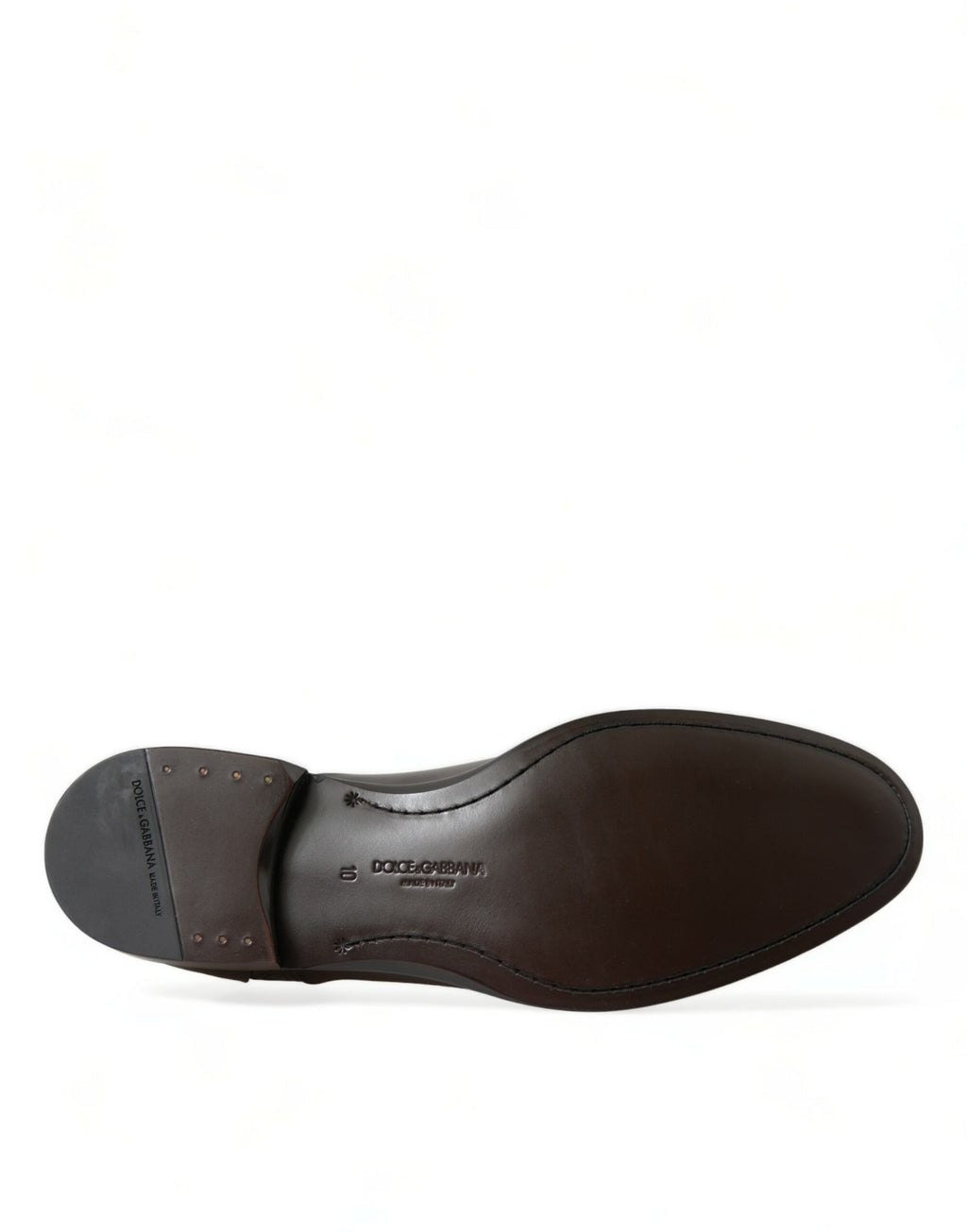Chaussures de ville habillées pour homme en cuir exotique marron Dolce & Gabbana