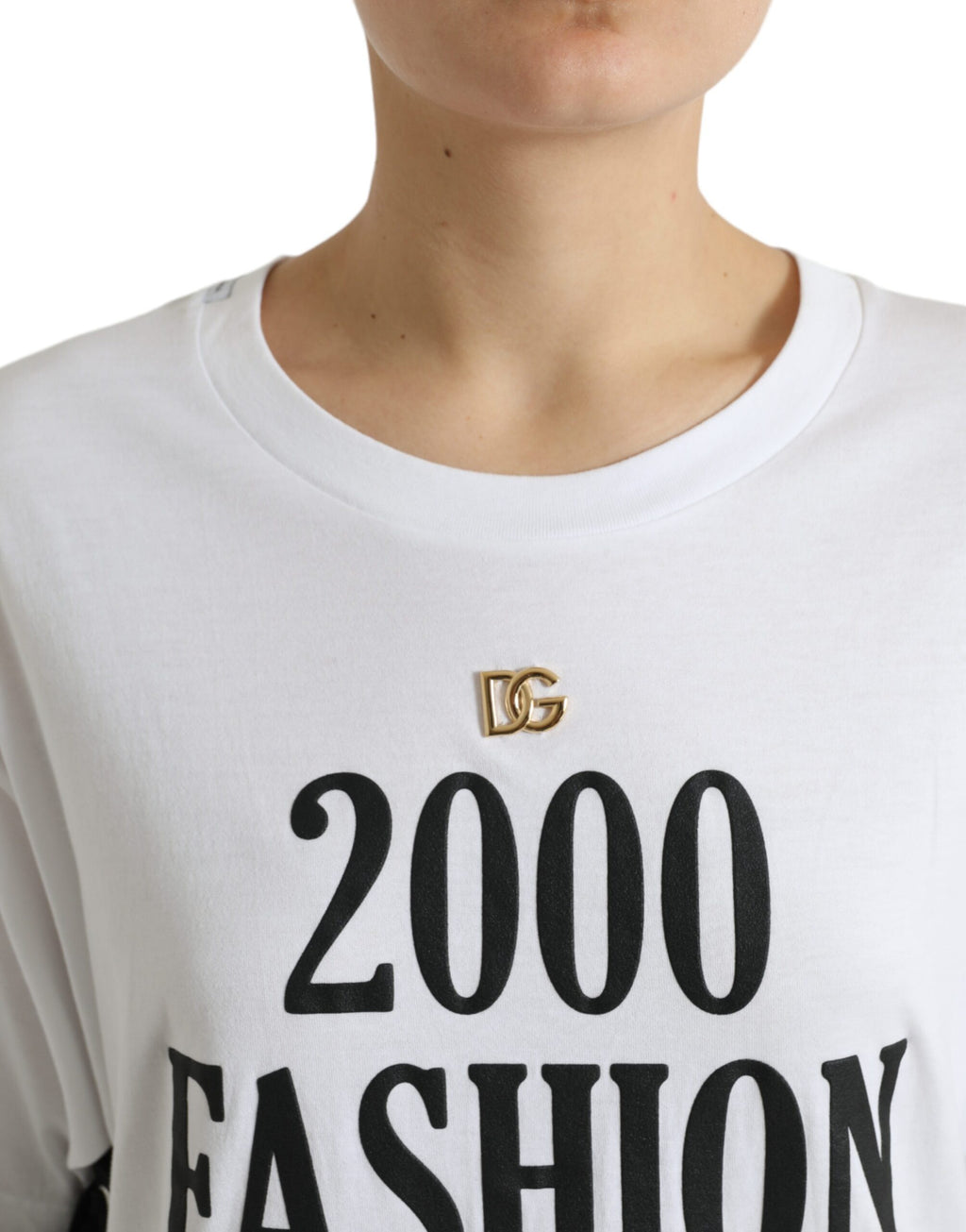 Dolce & Gabbana White T-Shirt for Women side view