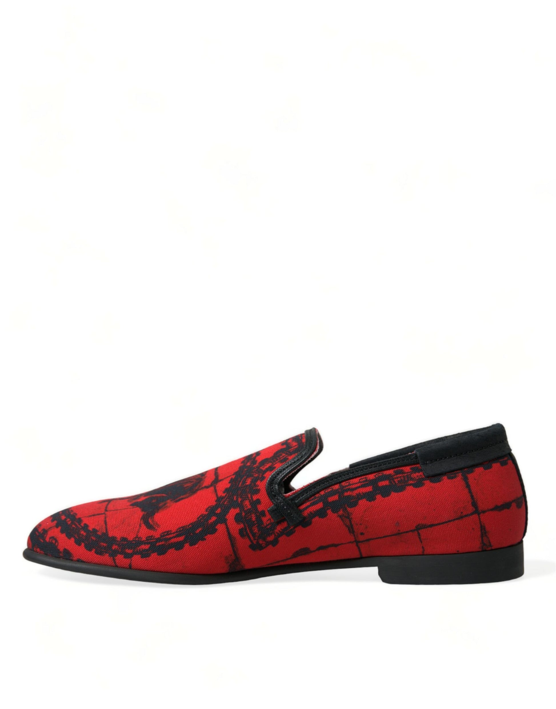 Dolce & Gabbana Red Slip On Loafers for Men additional view