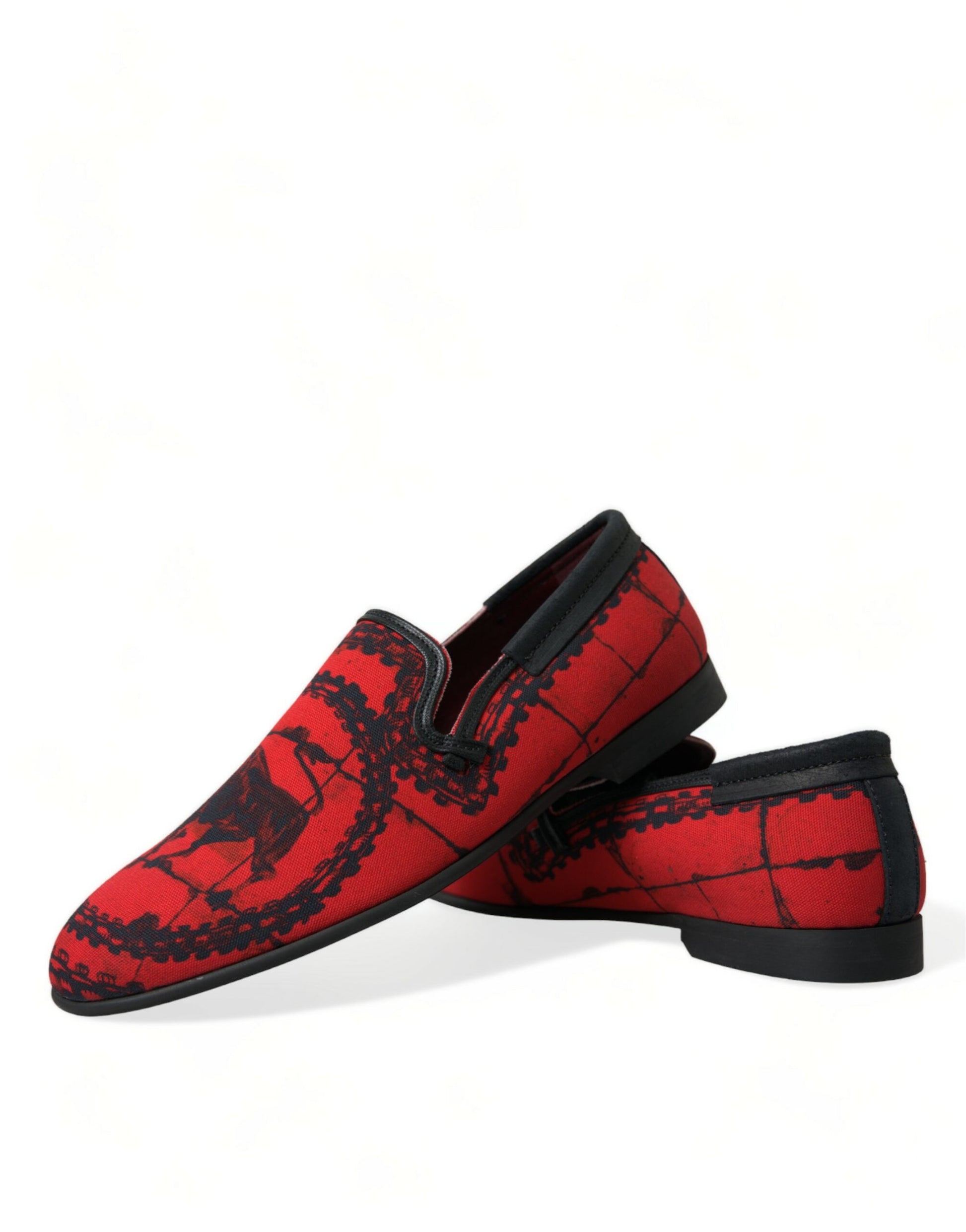 Dolce & Gabbana Red Slip On Loafers for Men additional view