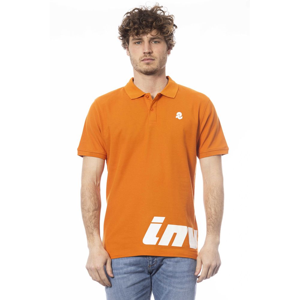 Polo Invicta orange en coton pour homme