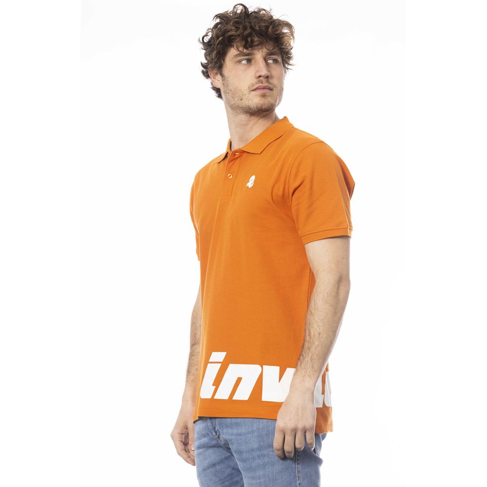 Polo Invicta orange en coton pour homme