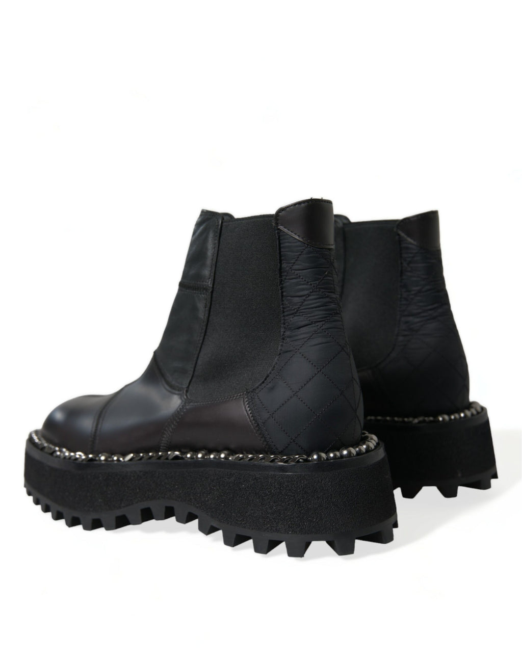 Dolce & Gabbana Black Chelsea Boots for Men side view