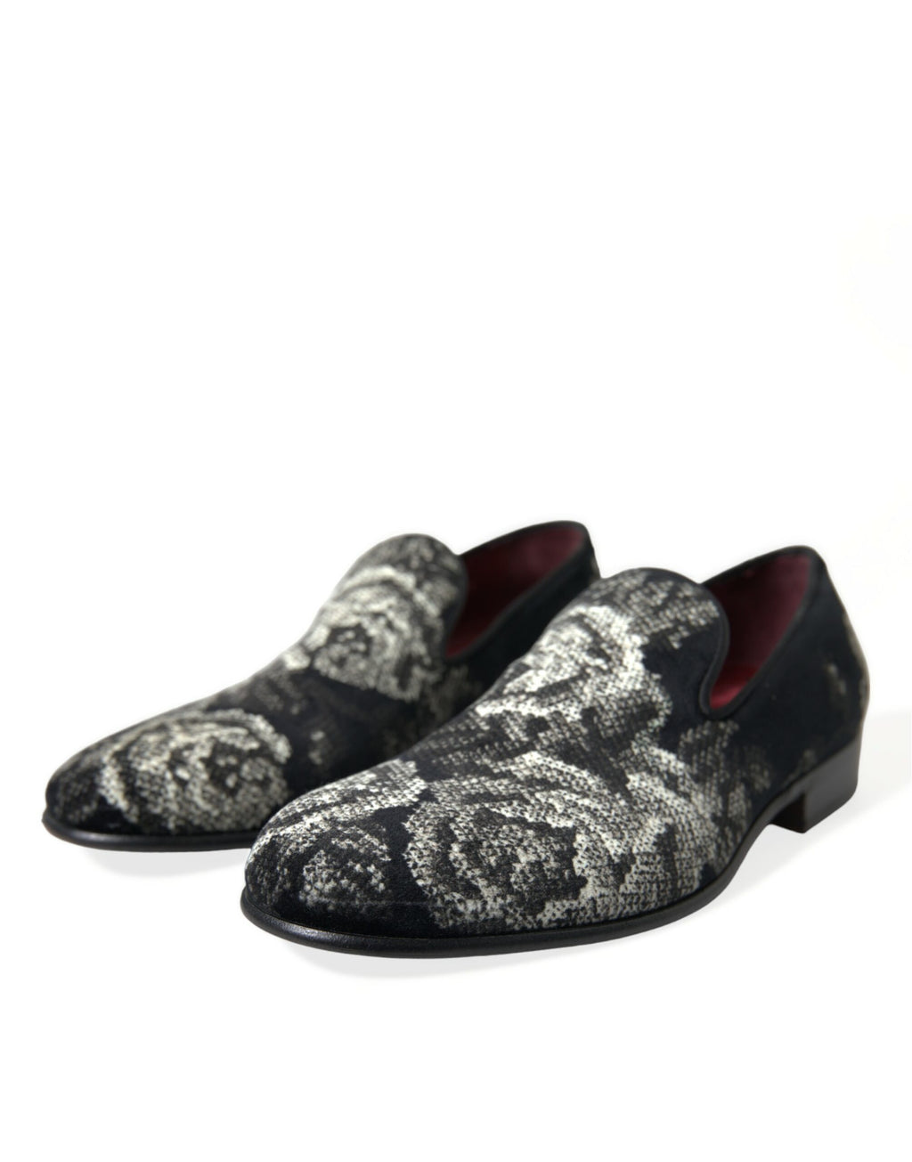 Dolce & Gabbana Black Slip On Loafers for Men detail view