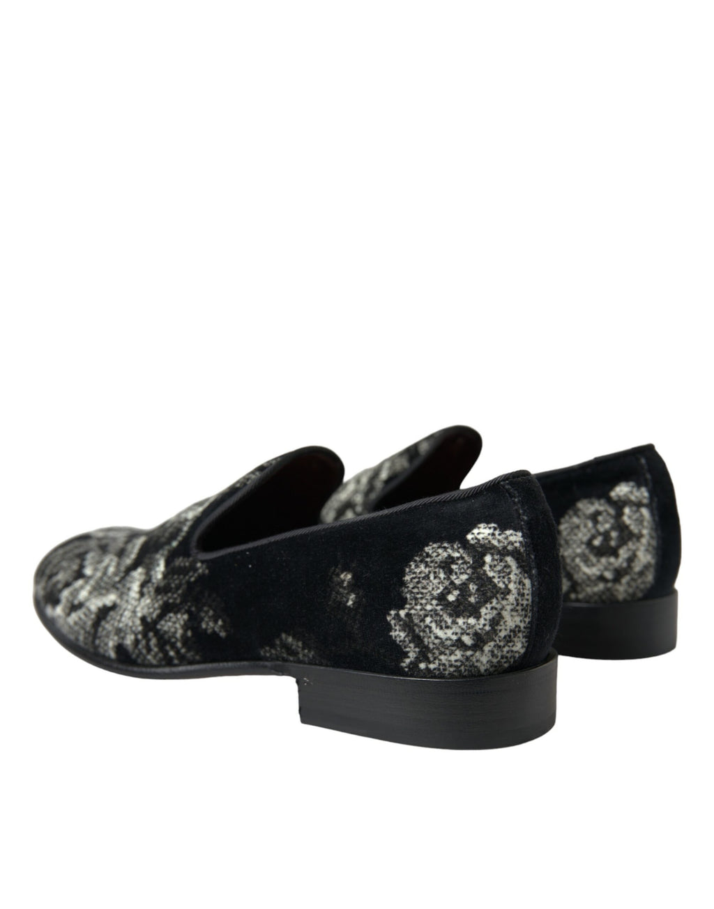 Dolce & Gabbana Black Slip On Loafers for Men side view