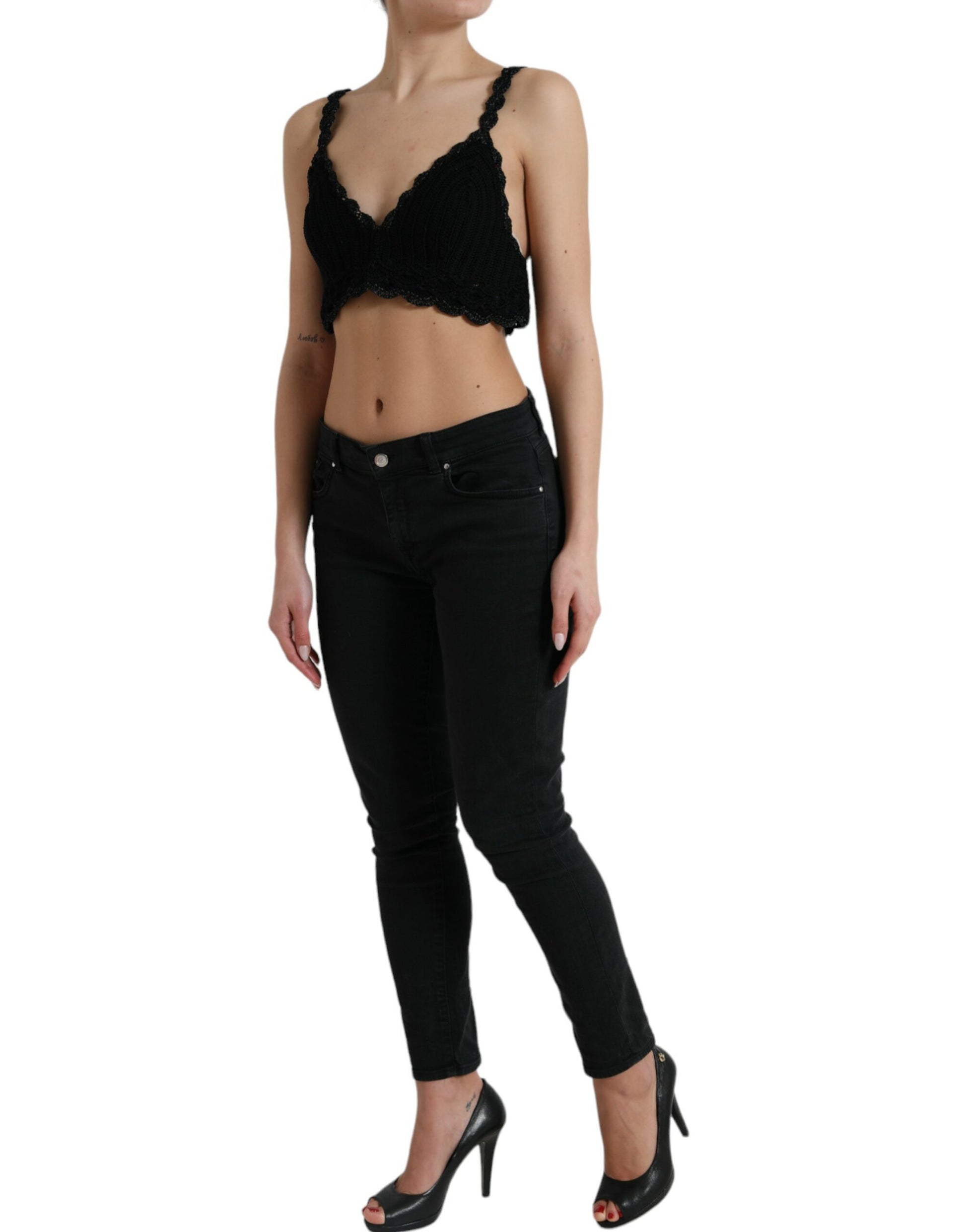 Dolce & Gabbana Black Tank Tops T for Women alternate view