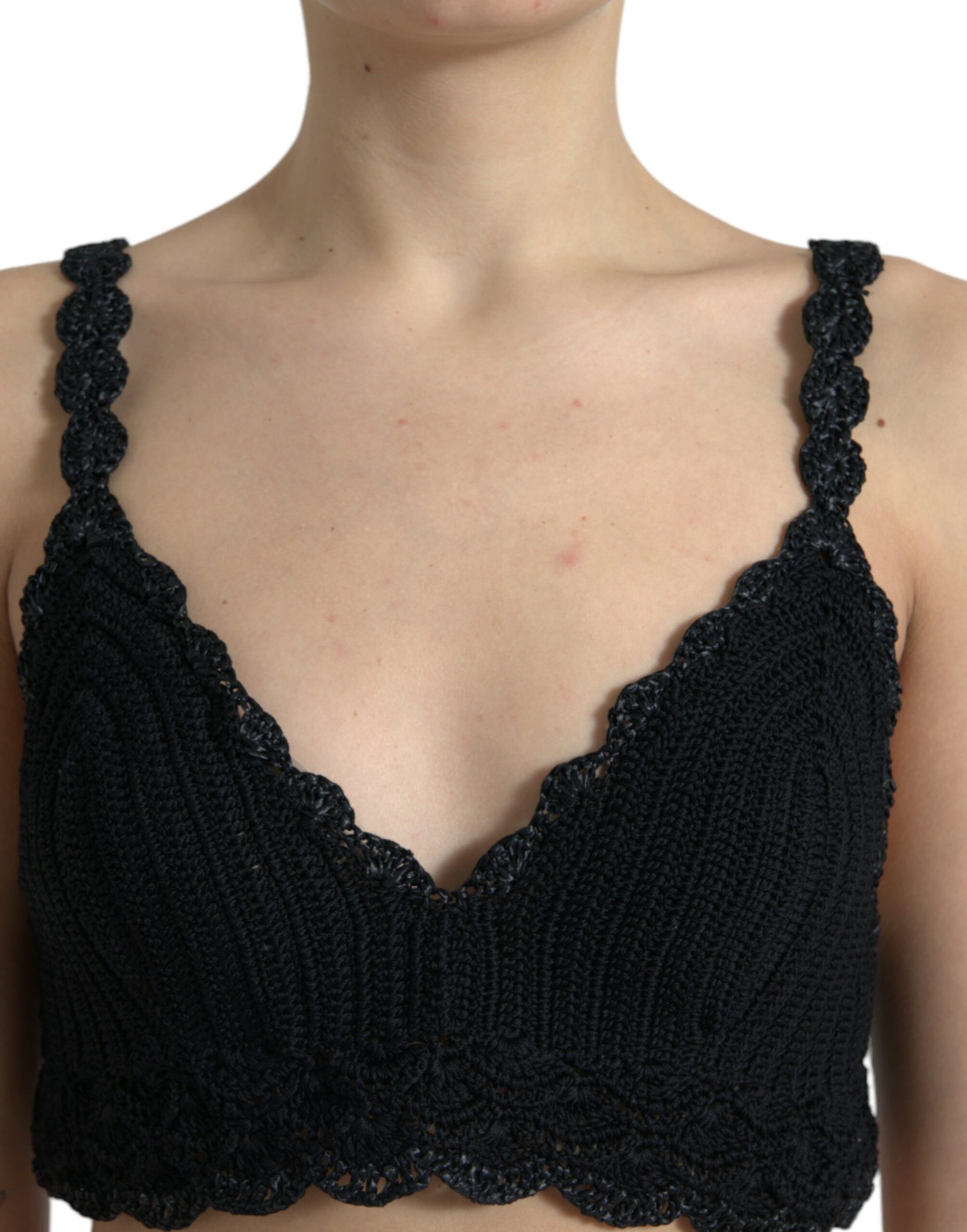 Dolce & Gabbana Black Tank Tops T for Women detail view