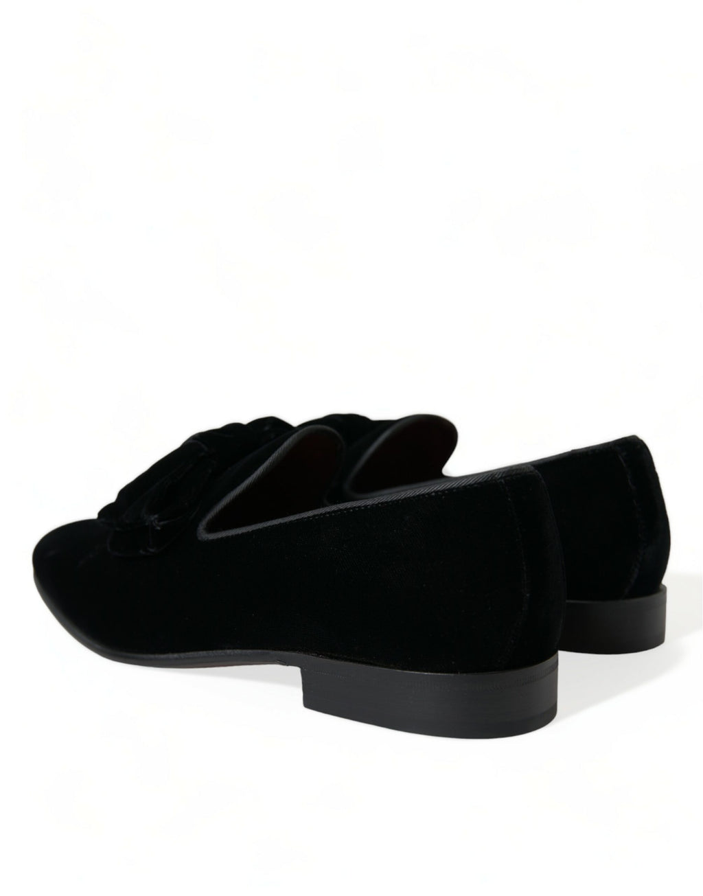 Dolce & Gabbana Black Slip On Loafers for Men side view