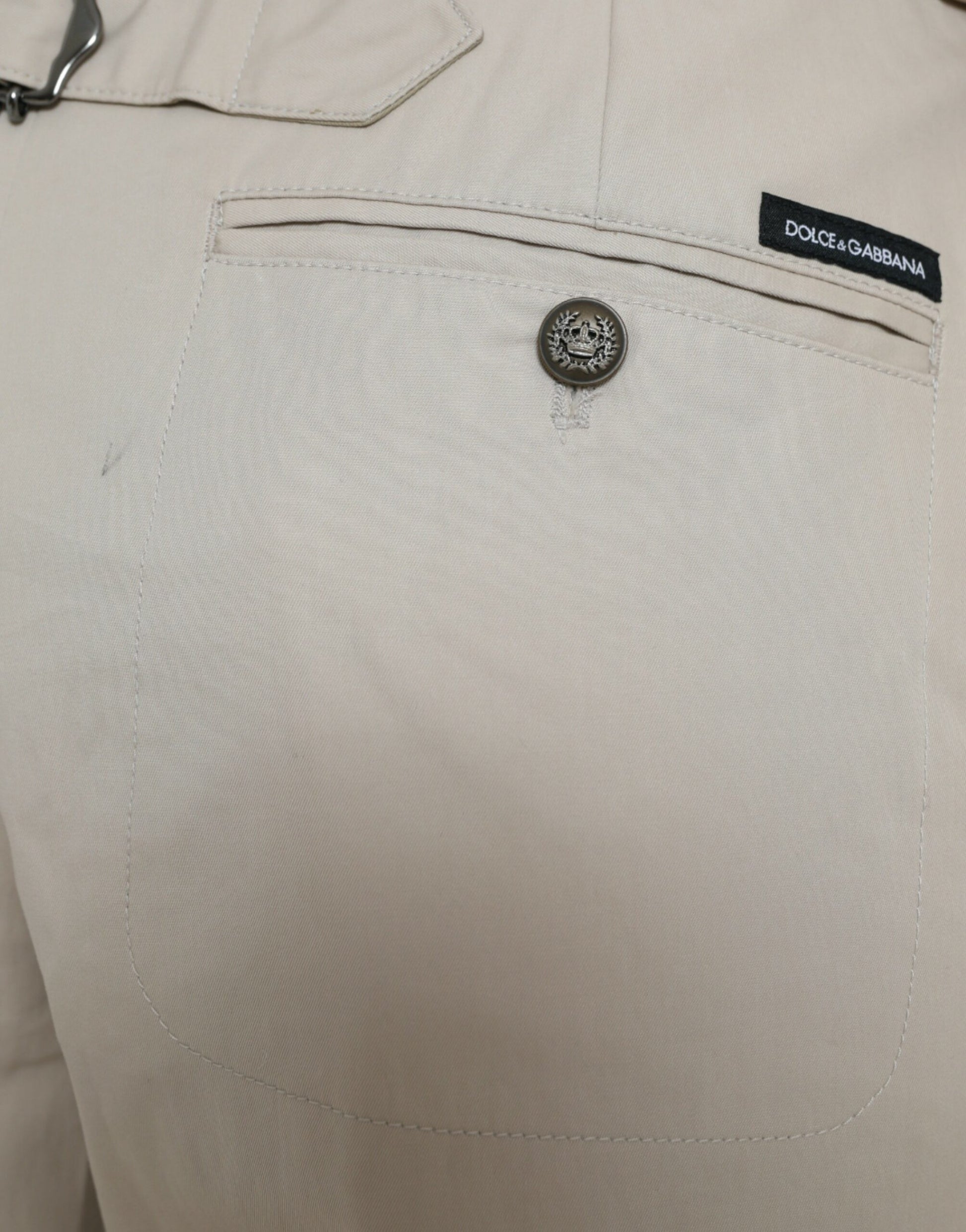 Dolce & Gabbana Beige Casual Pants for Women side view