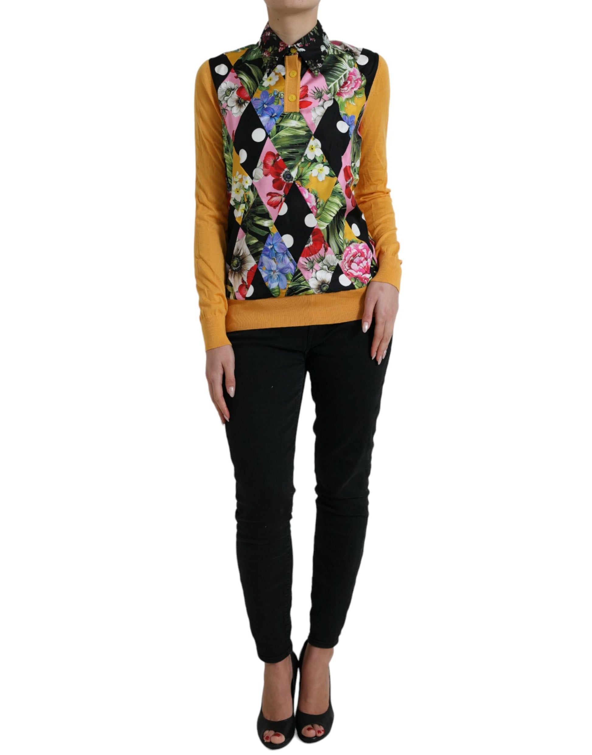 Dolce & Gabbana Multicolor Cashmere for Women side view