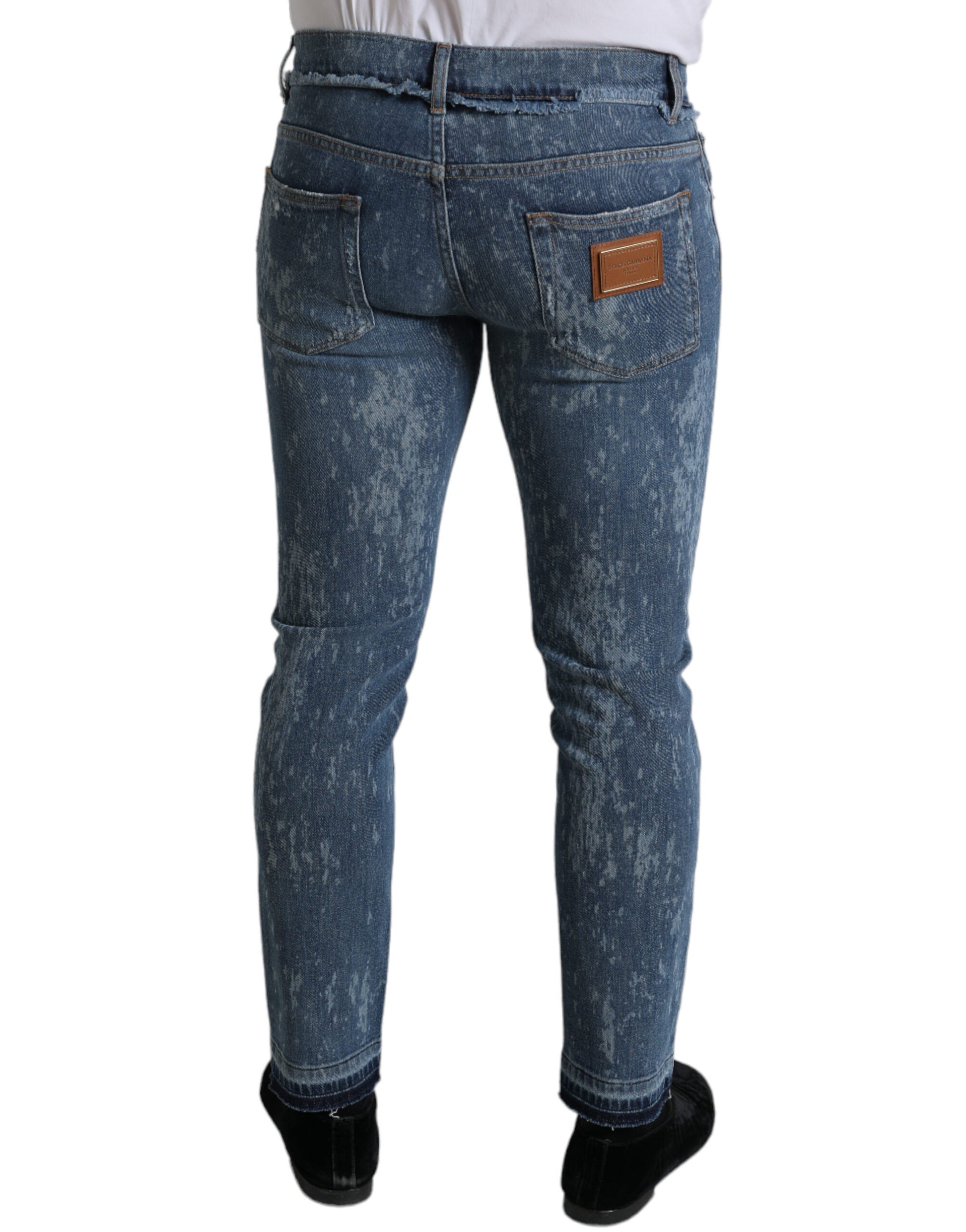 Dolce & Gabbana Blue Skinny Jeans for Men alternate view