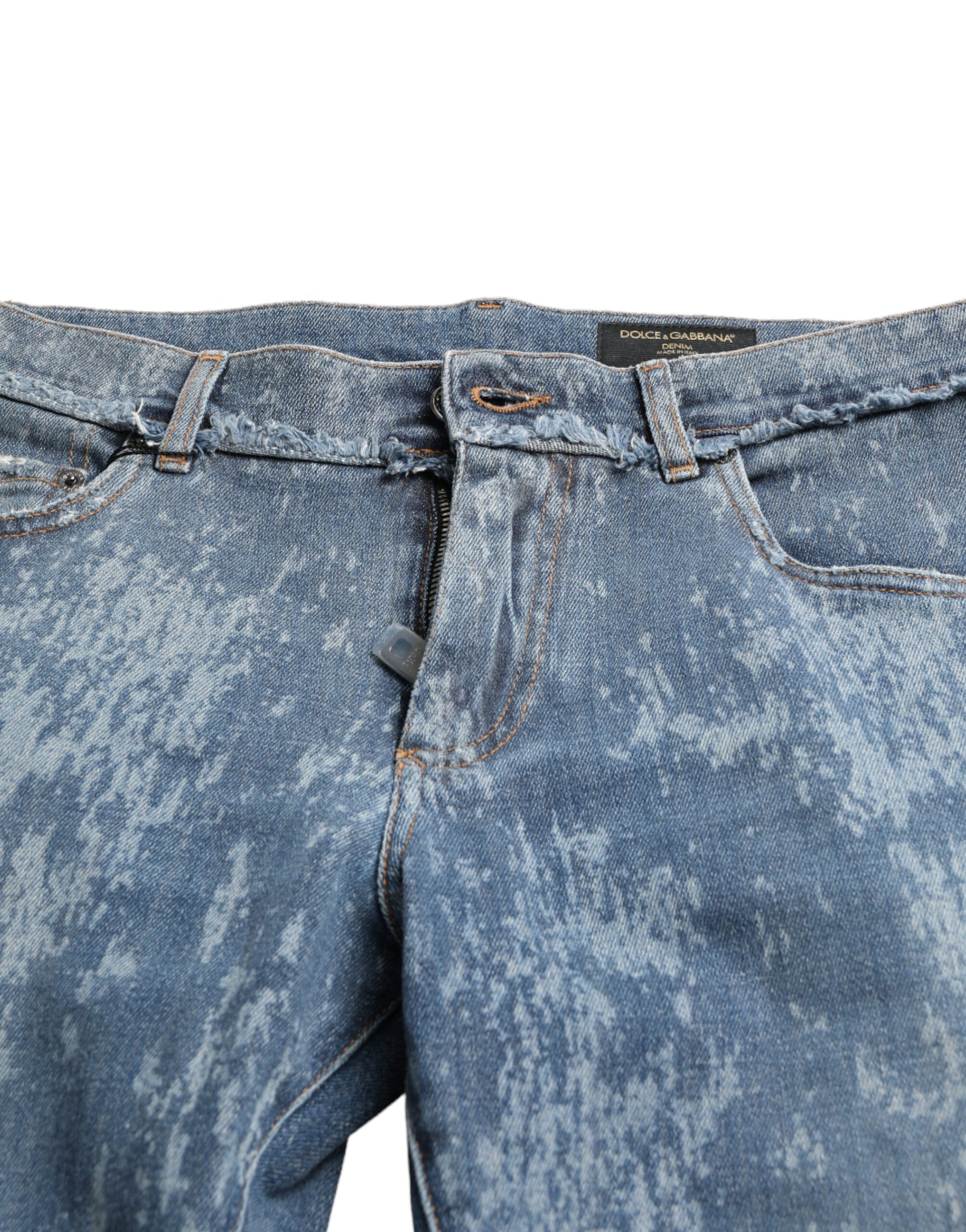 Dolce & Gabbana Blue Skinny Jeans for Men detail view