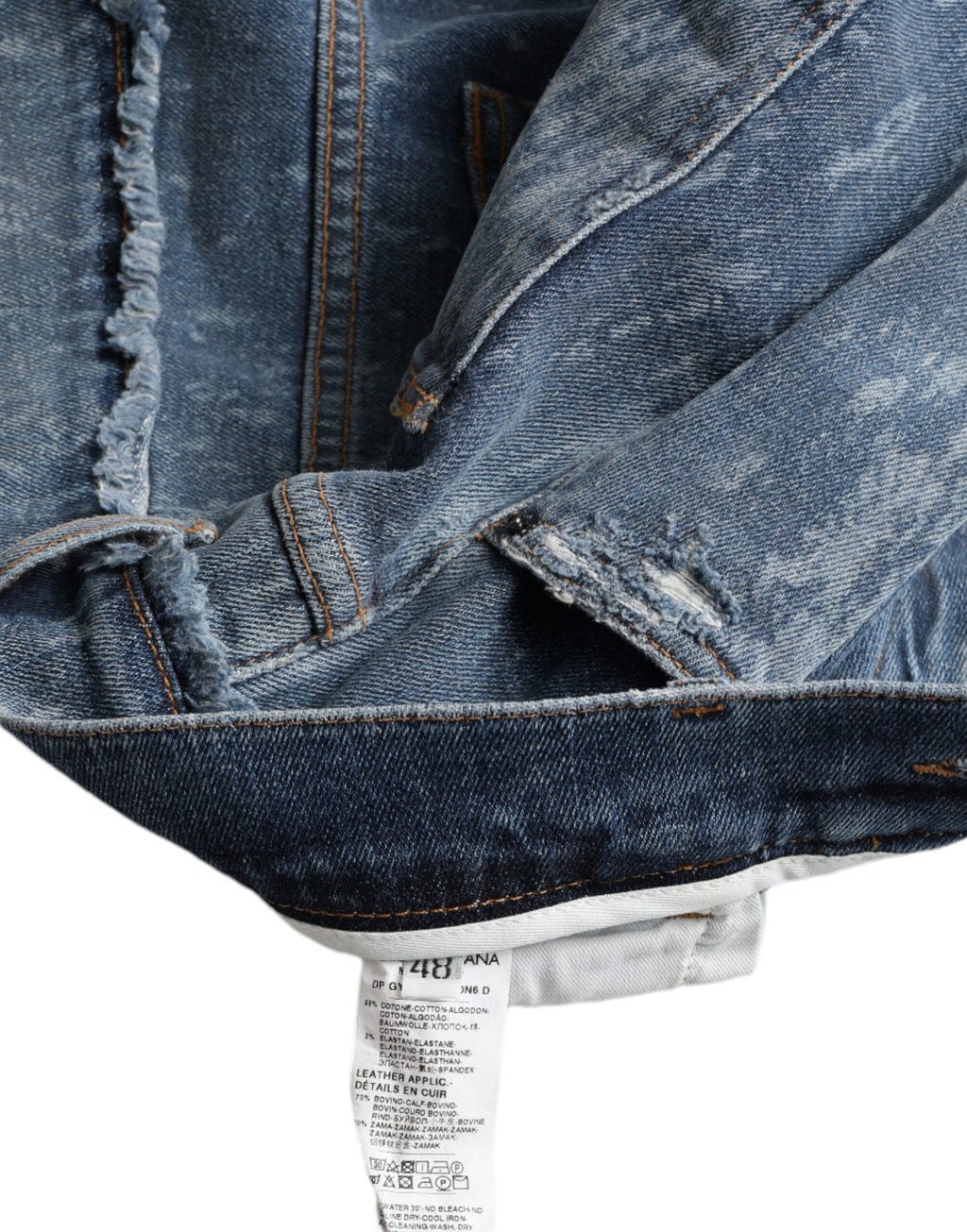 Dolce & Gabbana Blue Skinny Jeans for Men additional view