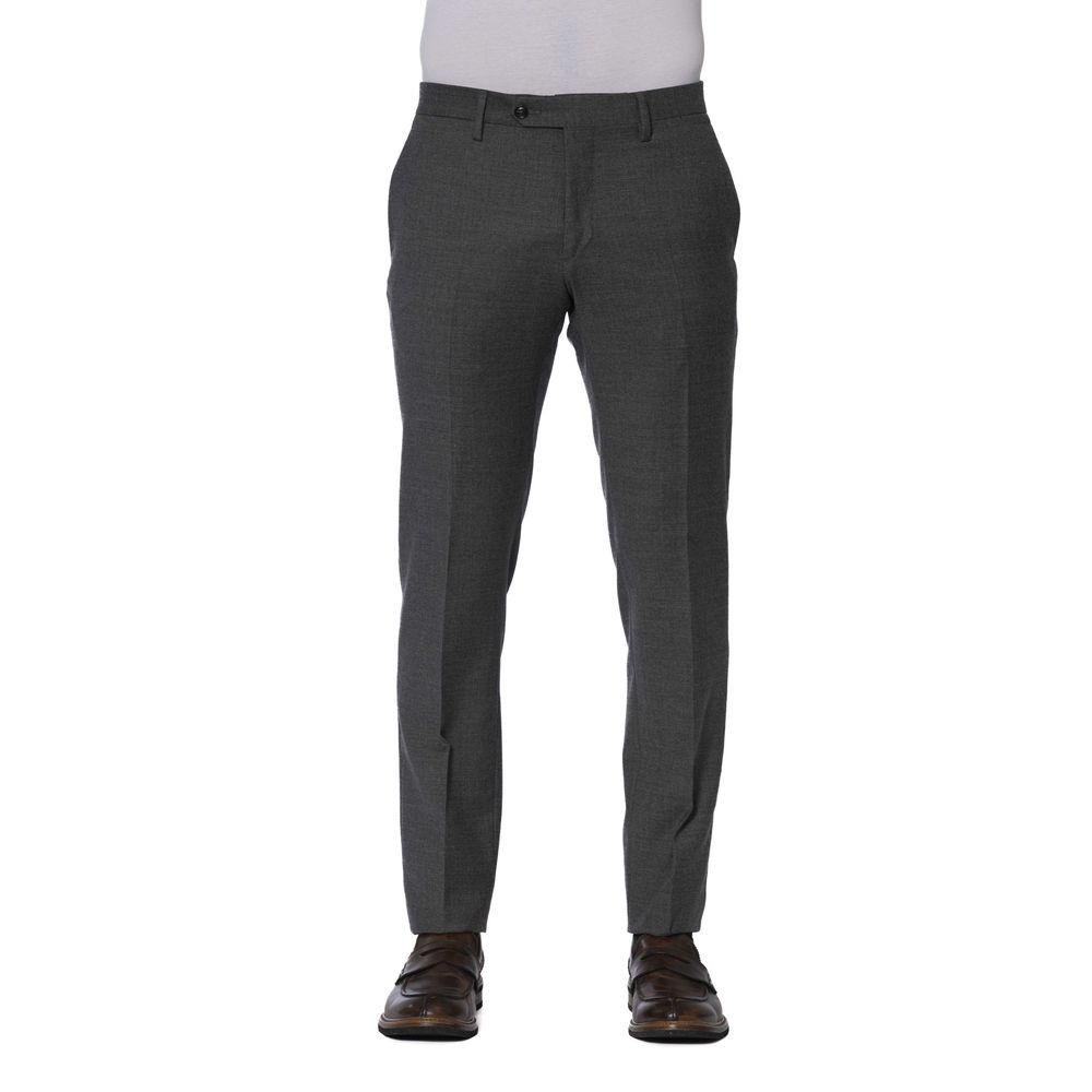 Trussardi Grey Dress Pants for Men