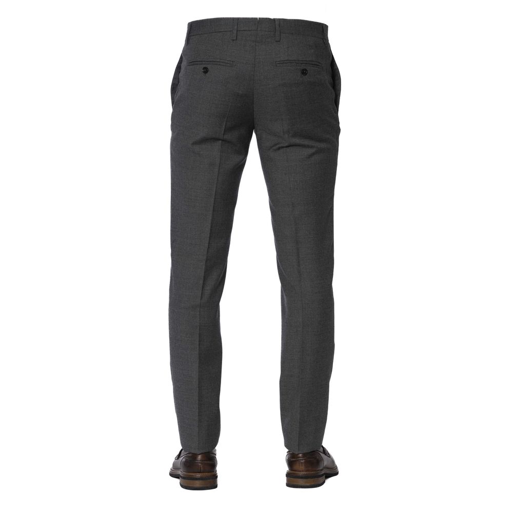 Trussardi Grey Dress Pants for Men detail view