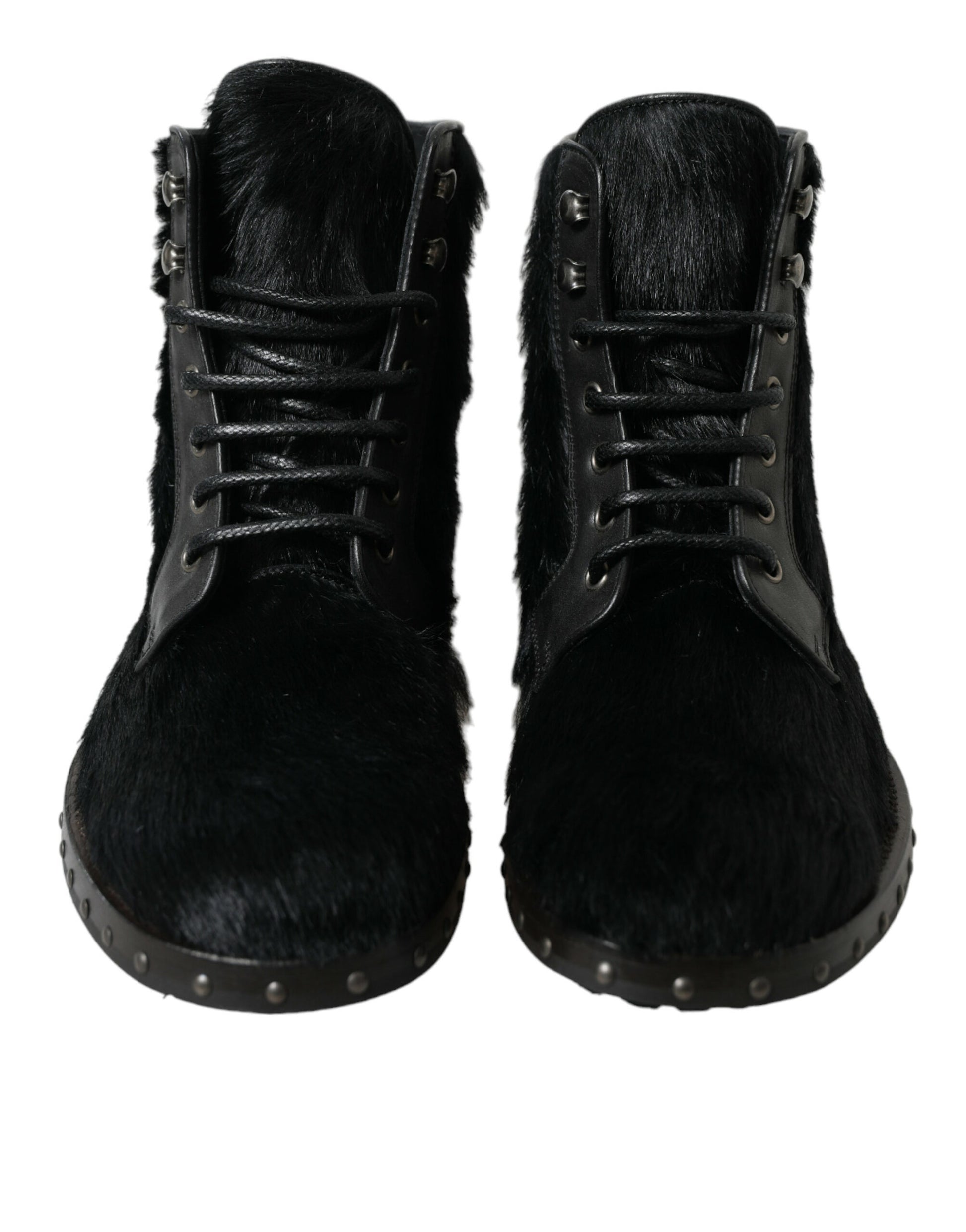Dolce & Gabbana Black Lace Up Boots for Men alternate view