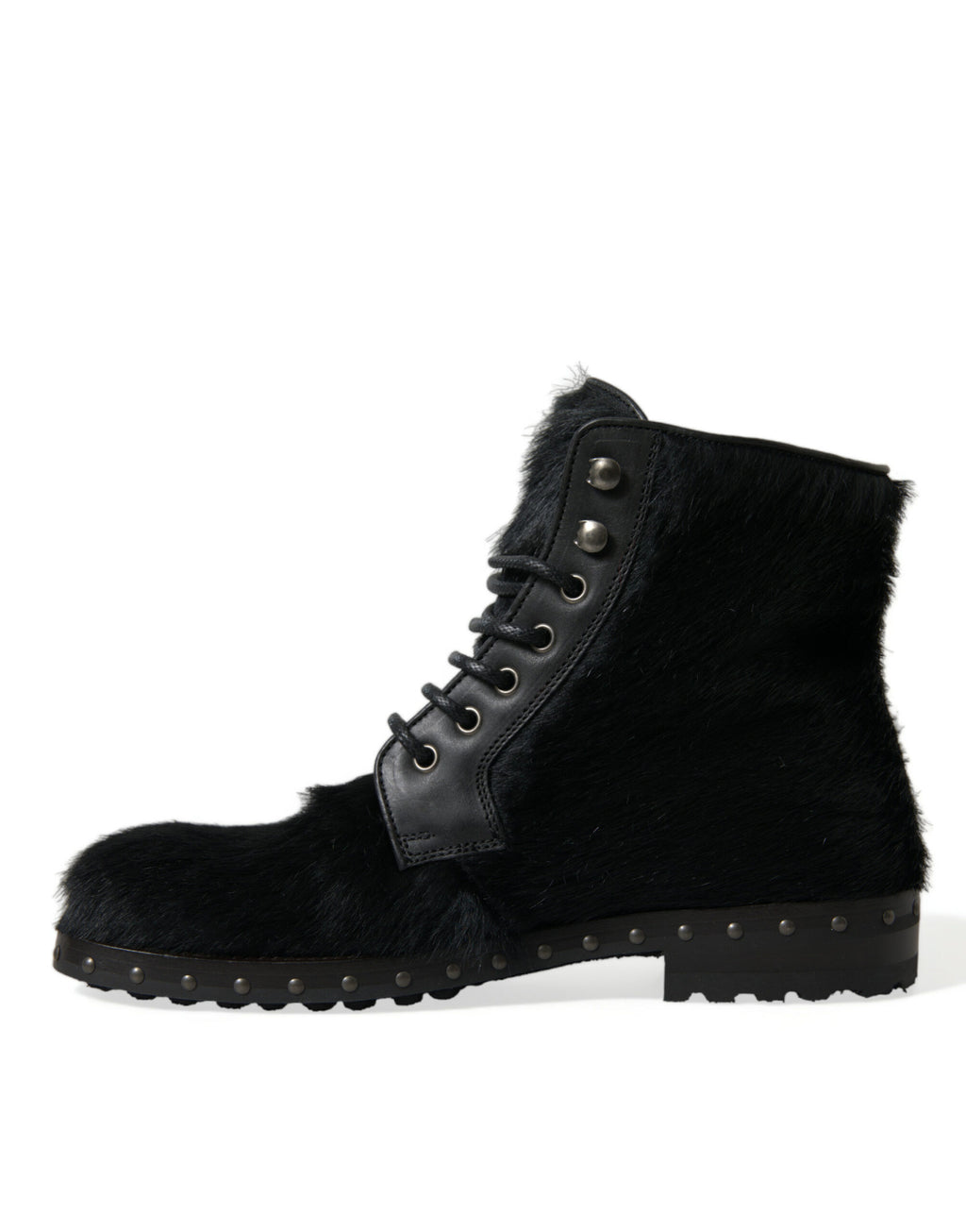 Dolce & Gabbana Black Lace Up Boots for Men additional view