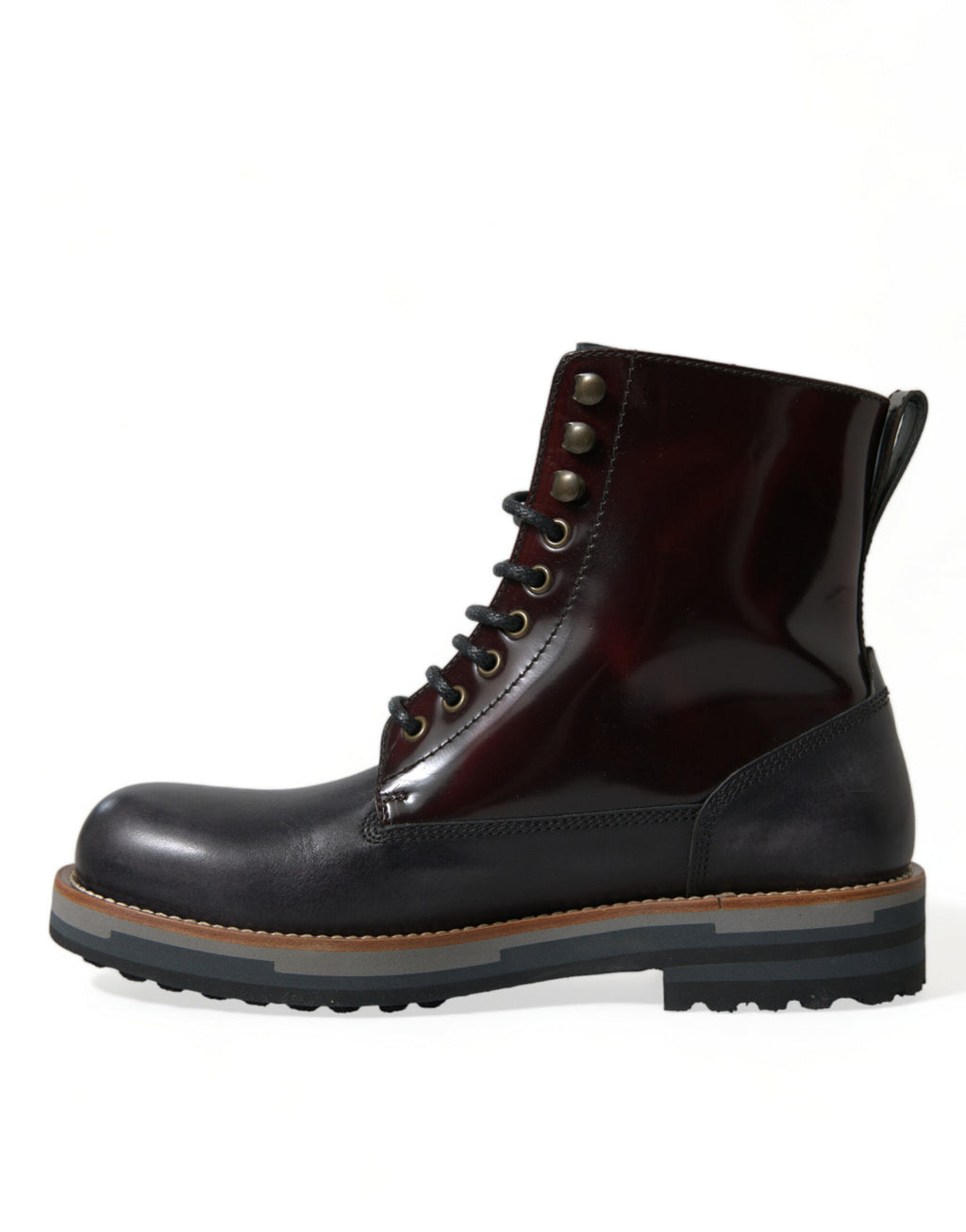 Dolce & Gabbana Black Lace Up Boots for Men additional view