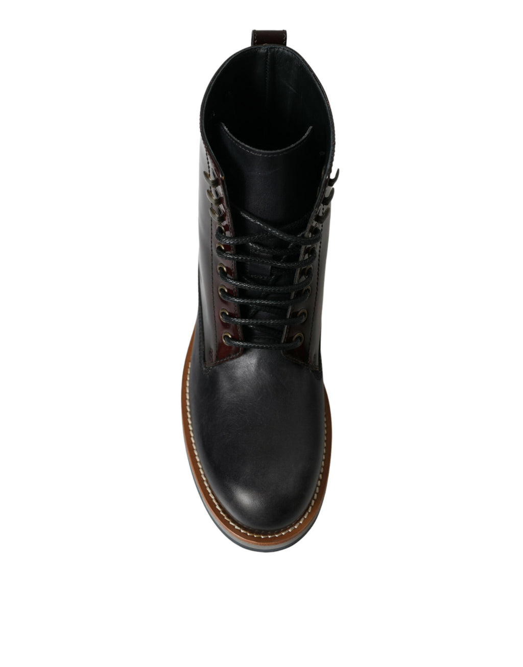 Dolce & Gabbana Black Lace Up Boots for Men additional view