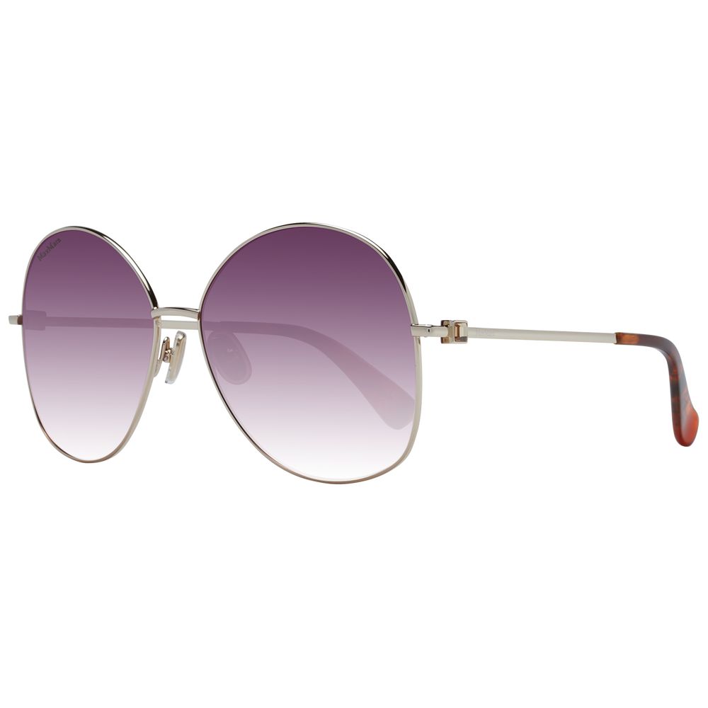 Lunettes de soleil Max Mara en métal doré