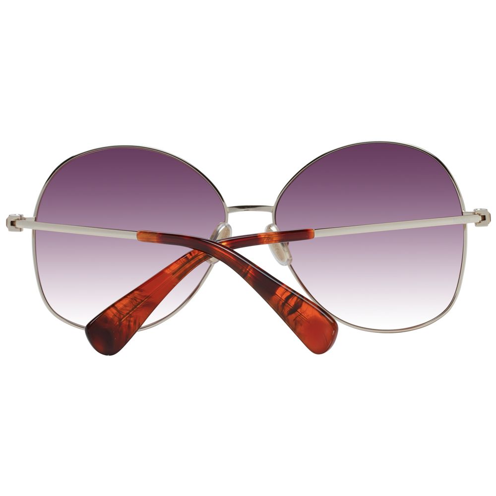 Lunettes de soleil Max Mara en métal doré
