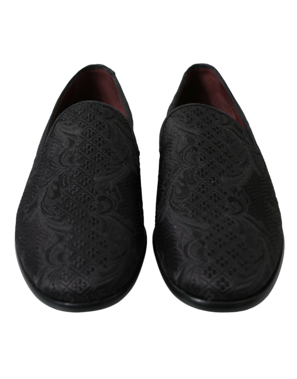 Mocassins de ville à enfiler Dolce & Gabbana en brocart noir pour homme