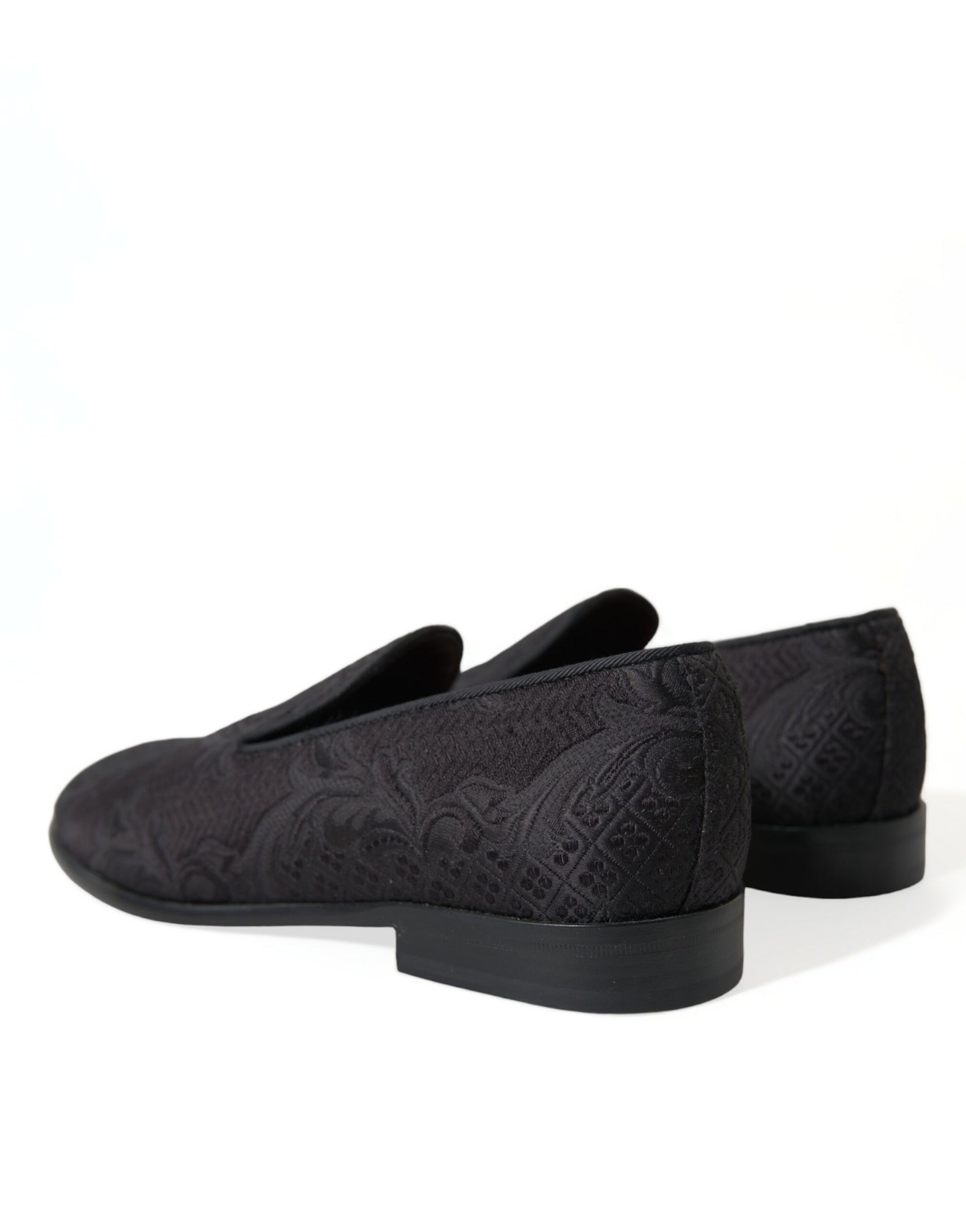 Mocassins de ville à enfiler Dolce & Gabbana en brocart noir pour homme