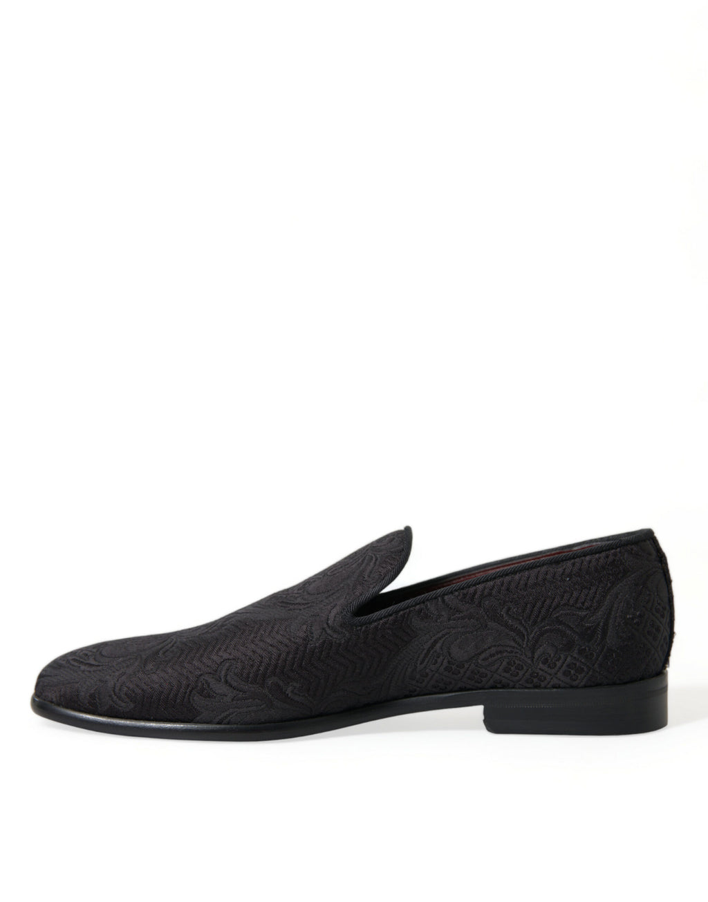 Mocassins de ville à enfiler Dolce & Gabbana en brocart noir pour homme
