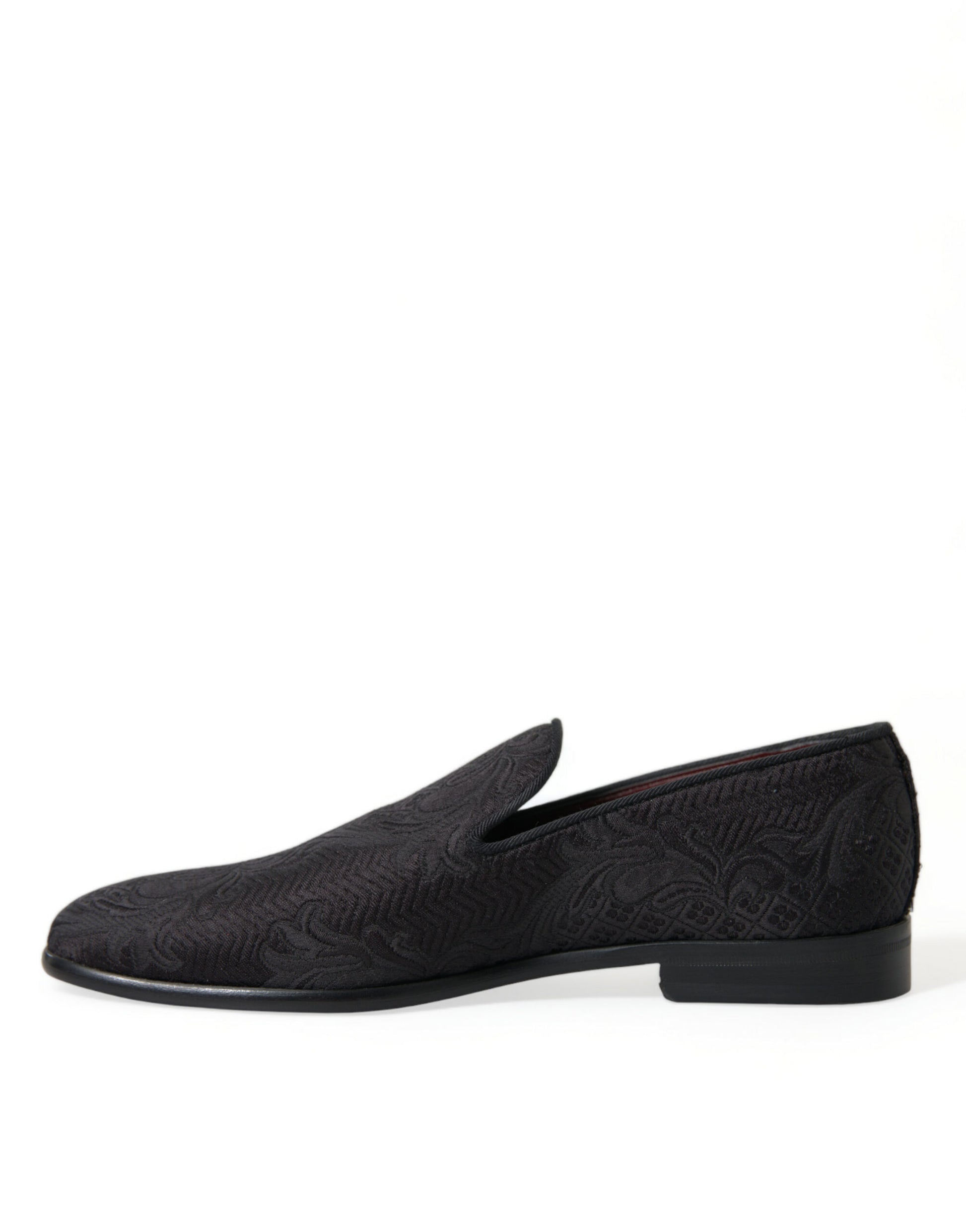 Mocassins de ville à enfiler Dolce & Gabbana en brocart noir pour homme
