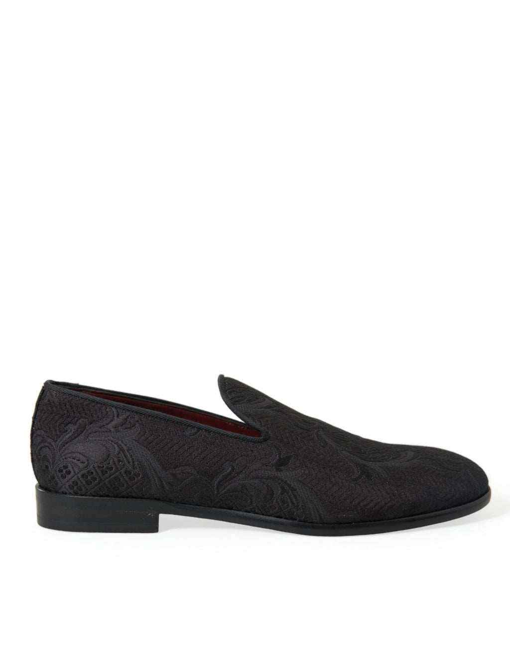 Mocassins de ville à enfiler Dolce & Gabbana en brocart noir pour homme
