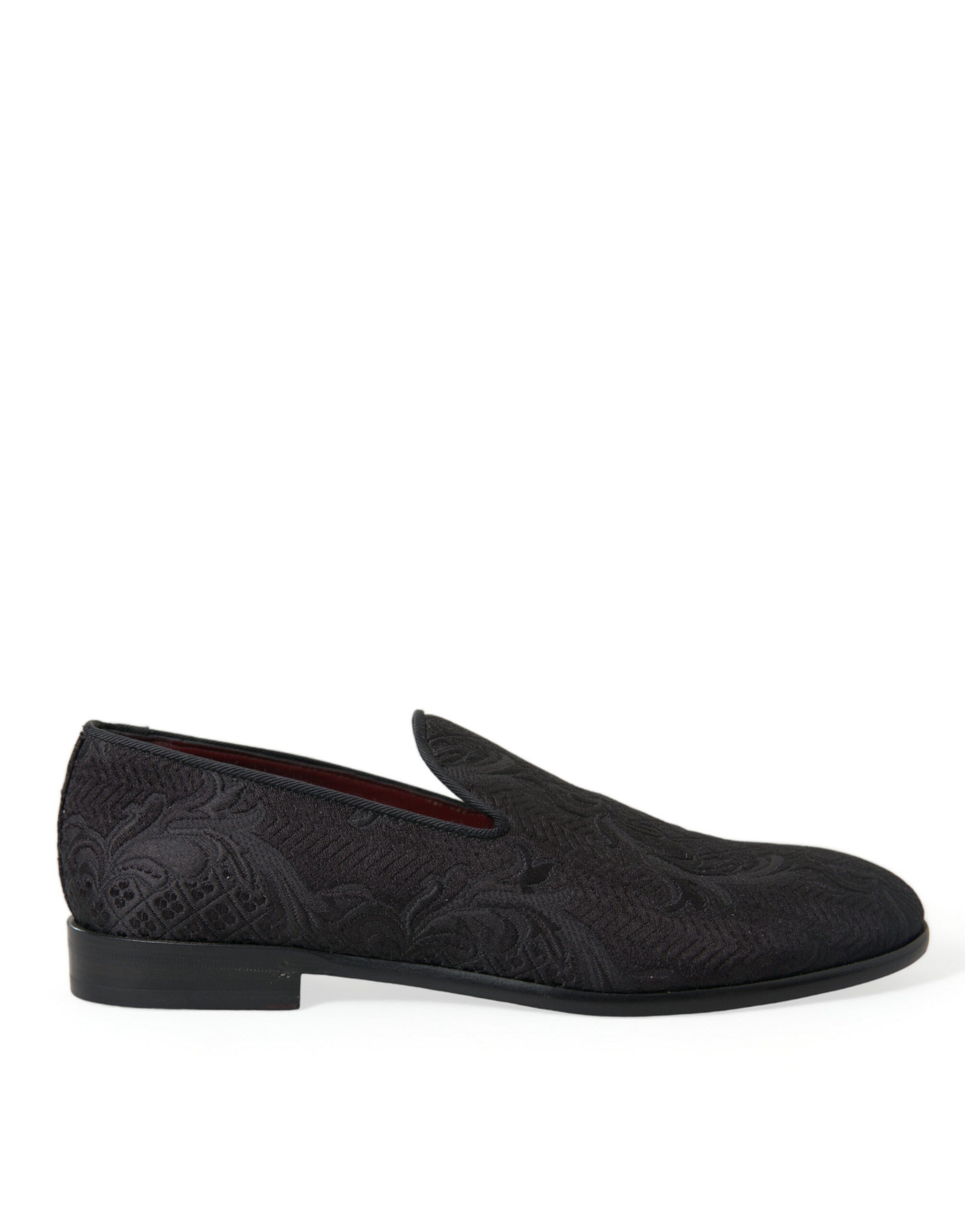 Mocassins de ville à enfiler Dolce & Gabbana en brocart noir pour homme