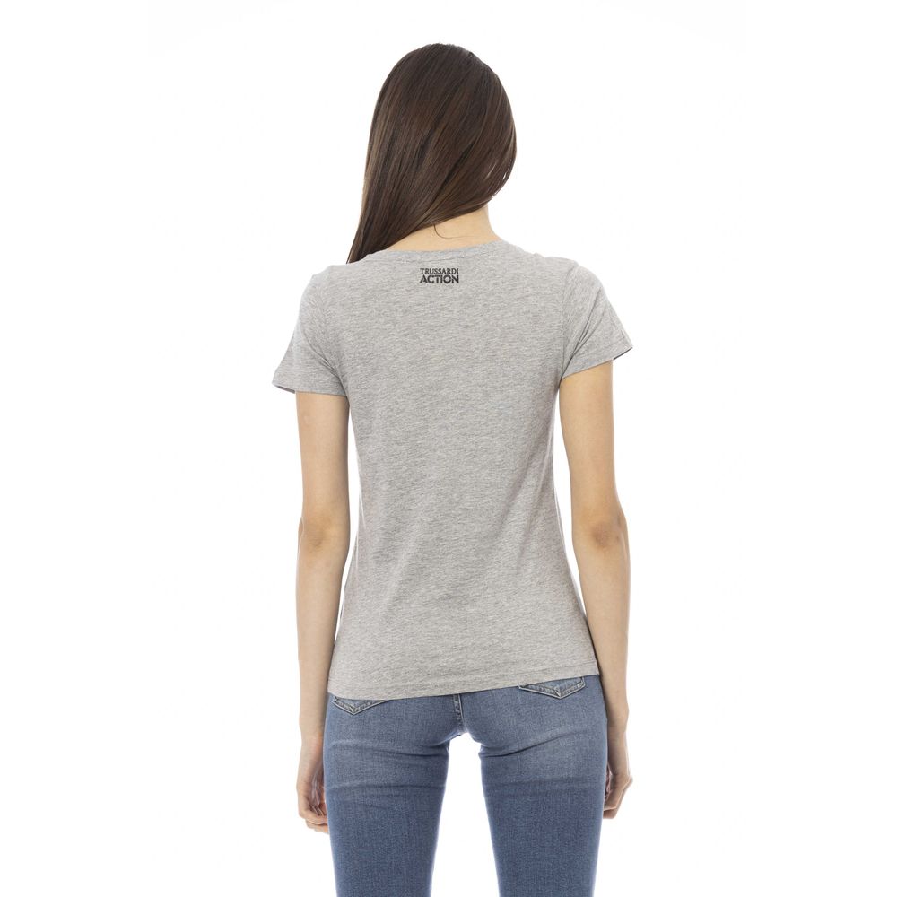 Trussardi Action Grey T-Shirt for Women detail view