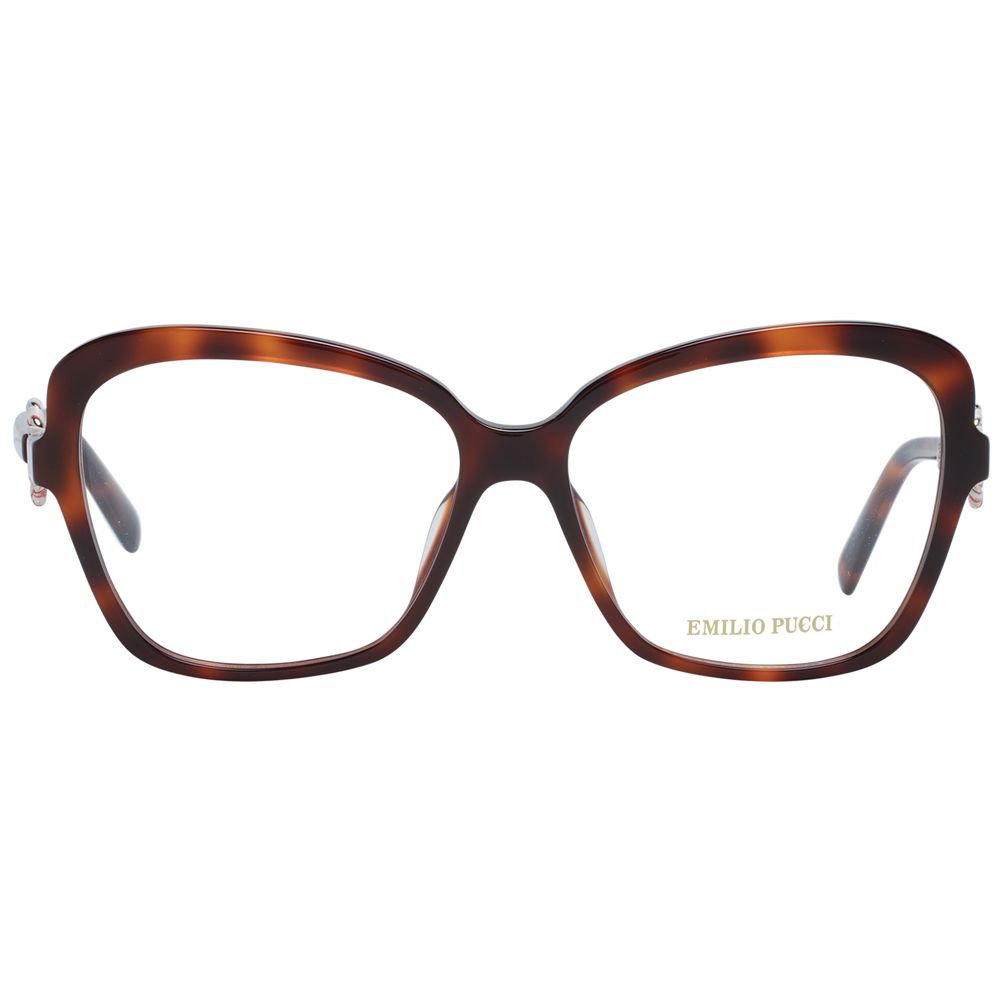 Lunettes (montures) en plastique marron Emilio Pucci