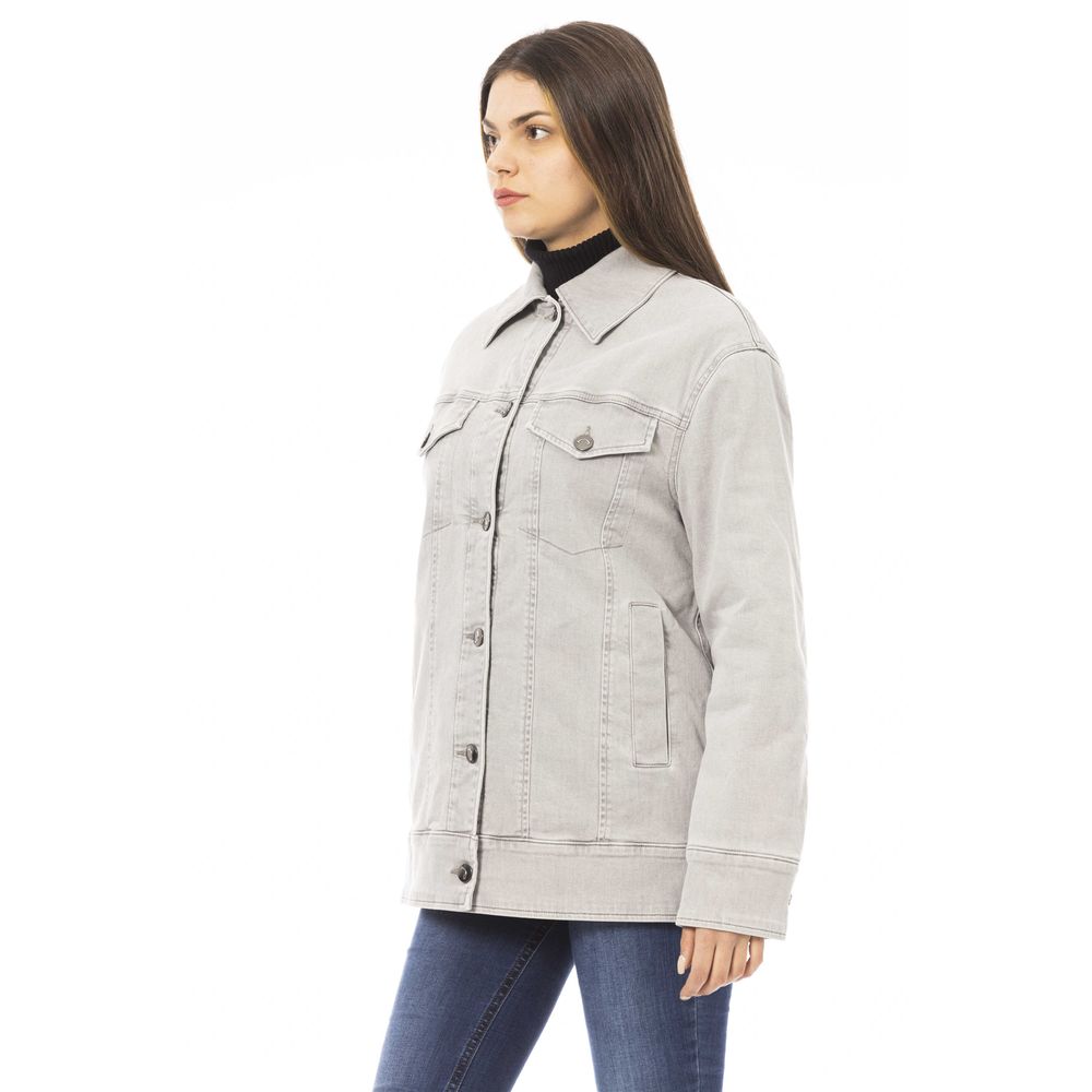 Jacob Cohen Grey Denim Jackets for Women alternate view
