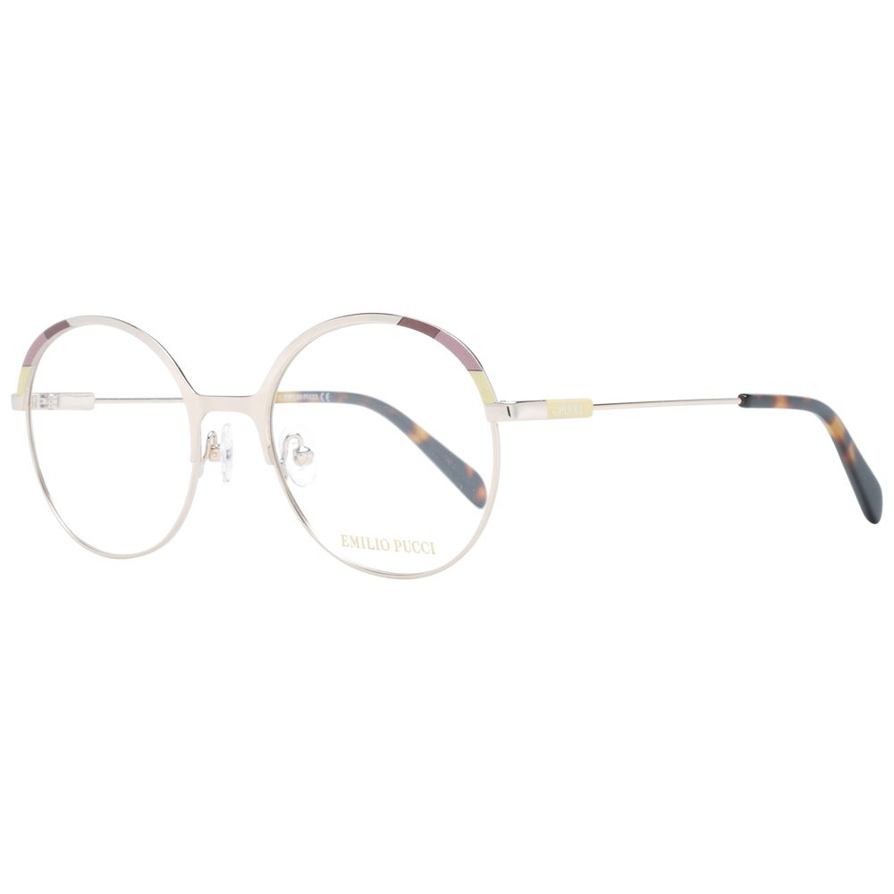 Emilio Pucci Gold Glasses Frames for Women