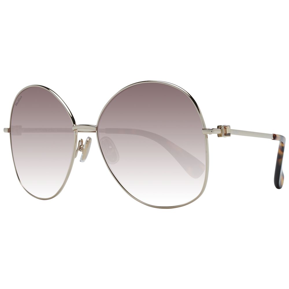 Lunettes de soleil Max Mara en métal doré