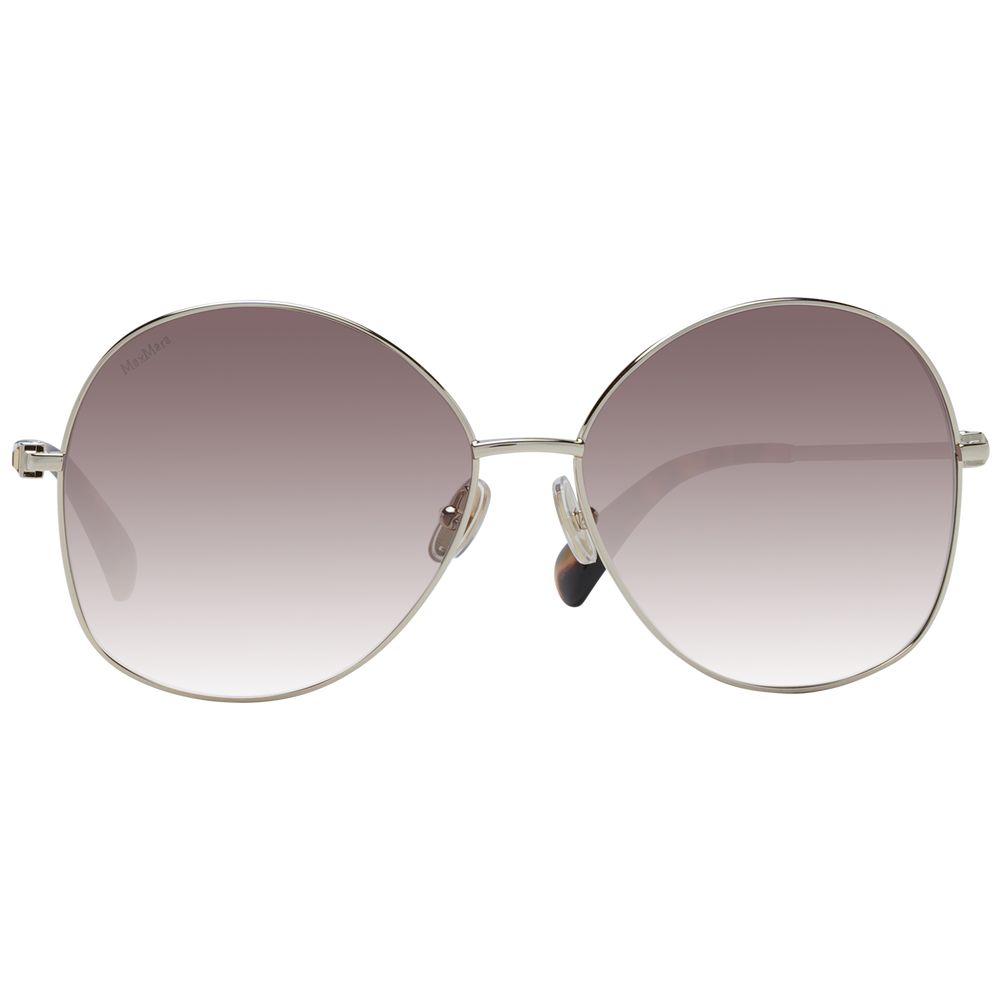 Lunettes de soleil Max Mara en métal doré