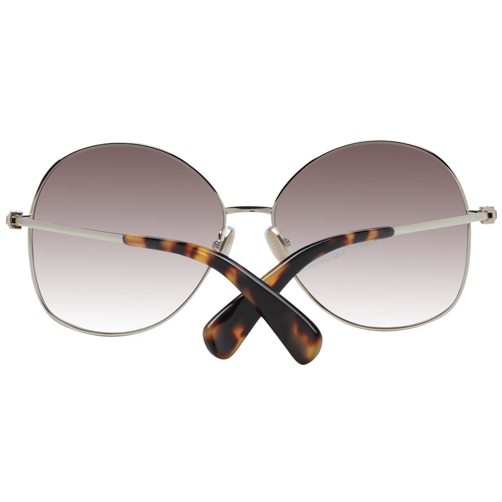 Lunettes de soleil Max Mara en métal doré