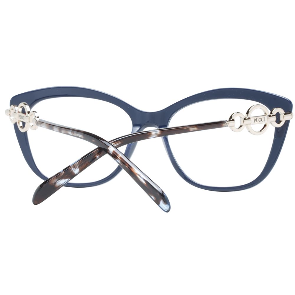 Emilio Pucci Blue Glasses Frames for Women detail view