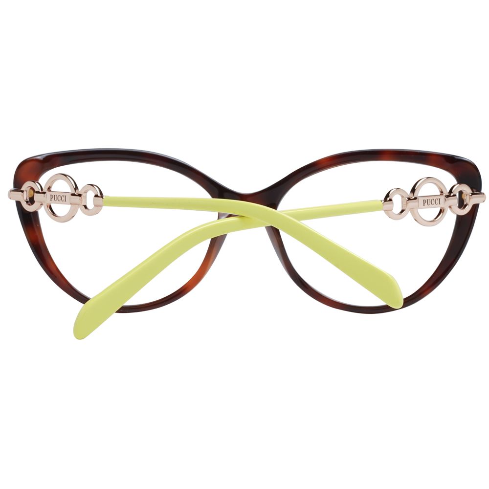 Emilio Pucci Brown Glasses Frames for Women detail view