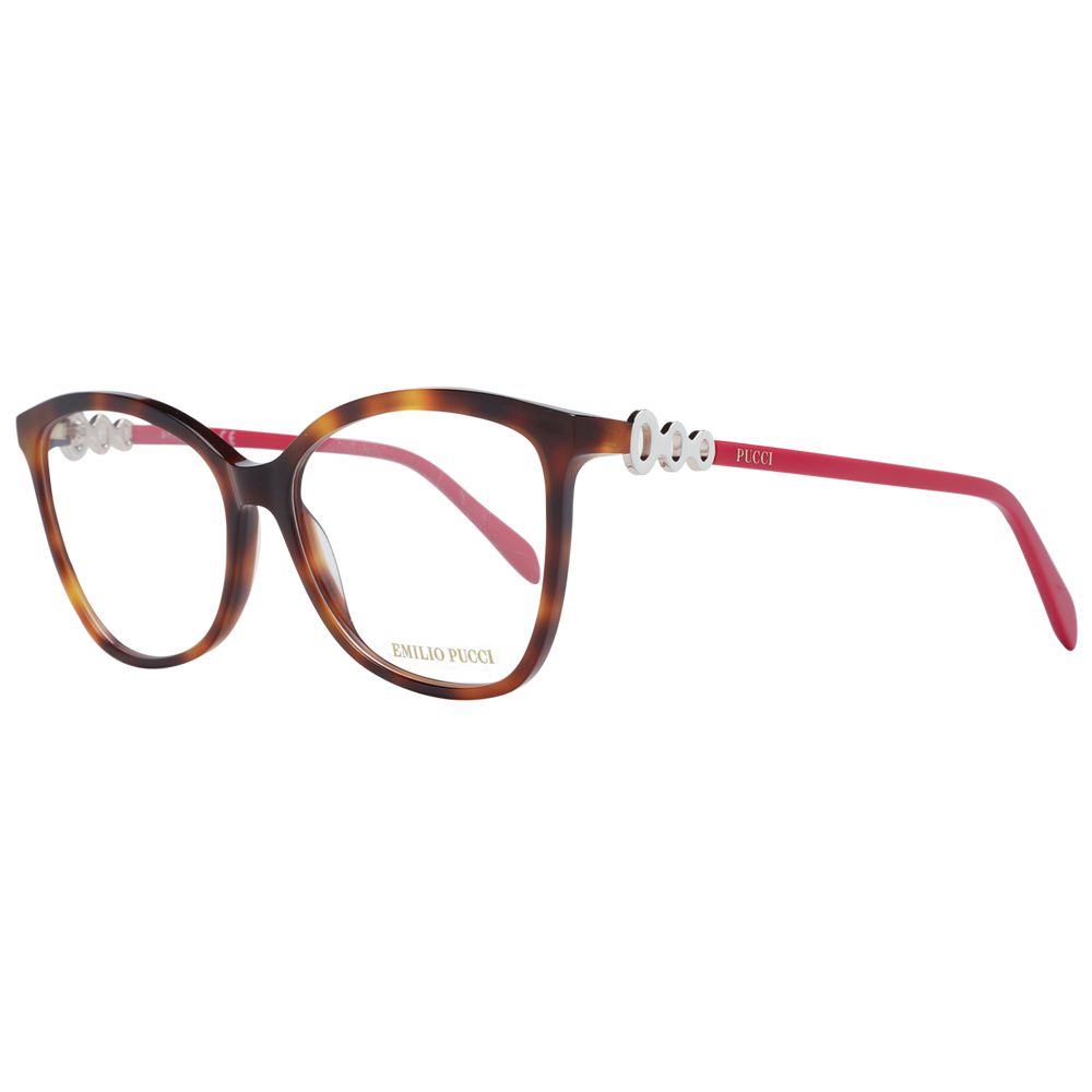 Lunettes (montures) en plastique marron Emilio Pucci