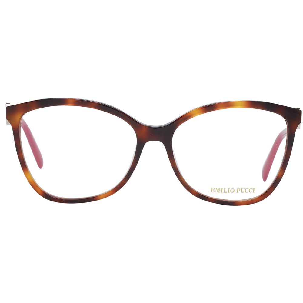 Lunettes (montures) en plastique marron Emilio Pucci
