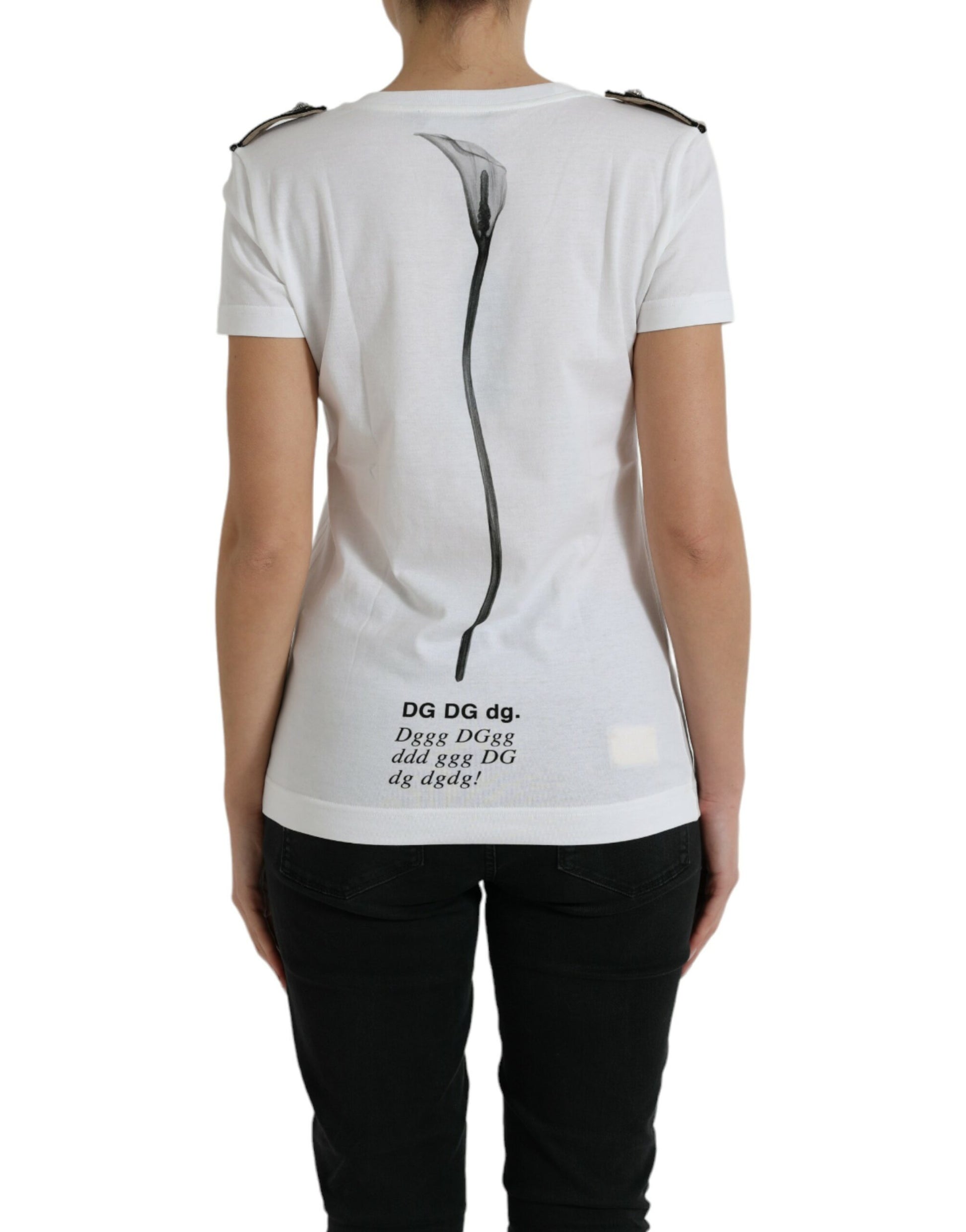 Dolce & Gabbana White T-Shirt for Women detail view