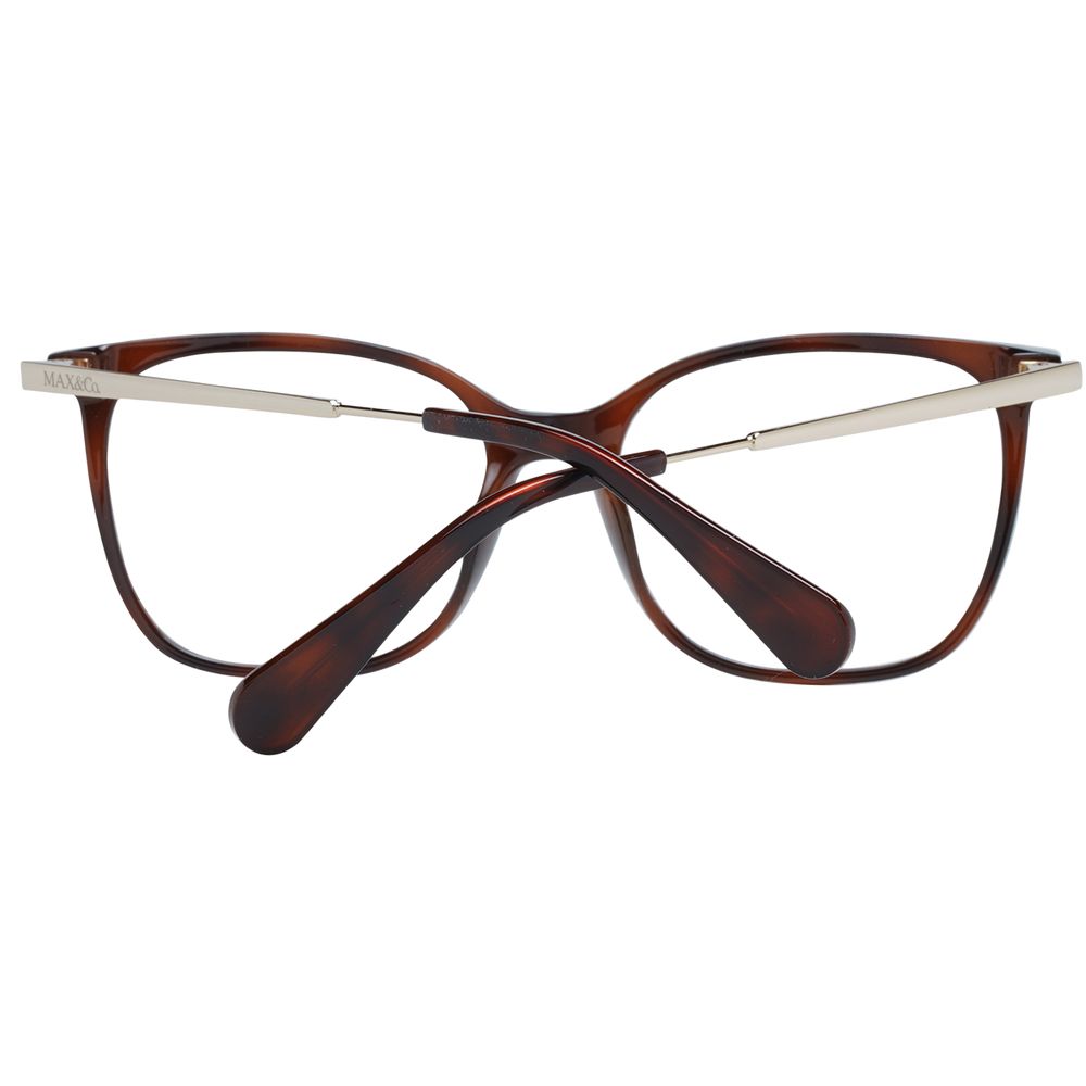 Lunettes (monture) en métal et plastique marron Max & Co