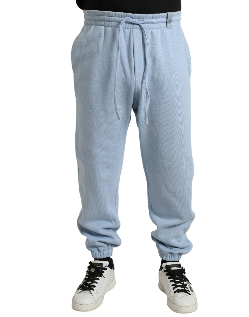 Pantalon de survêtement Dolce & Gabbana en coton bleu clair pour homme