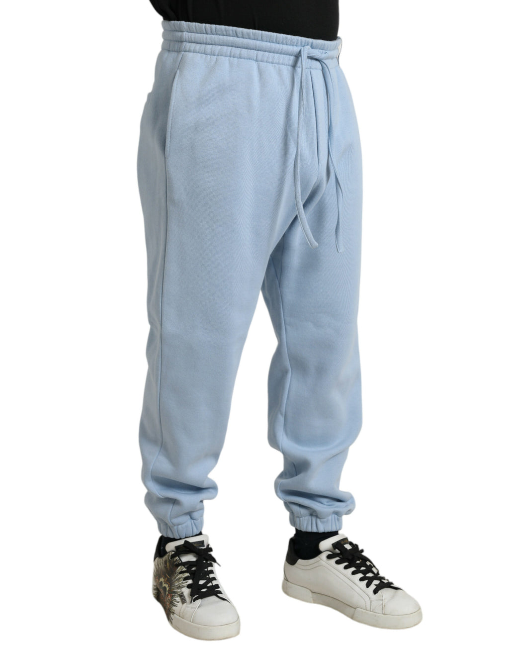 Pantalon de survêtement Dolce & Gabbana en coton bleu clair pour homme